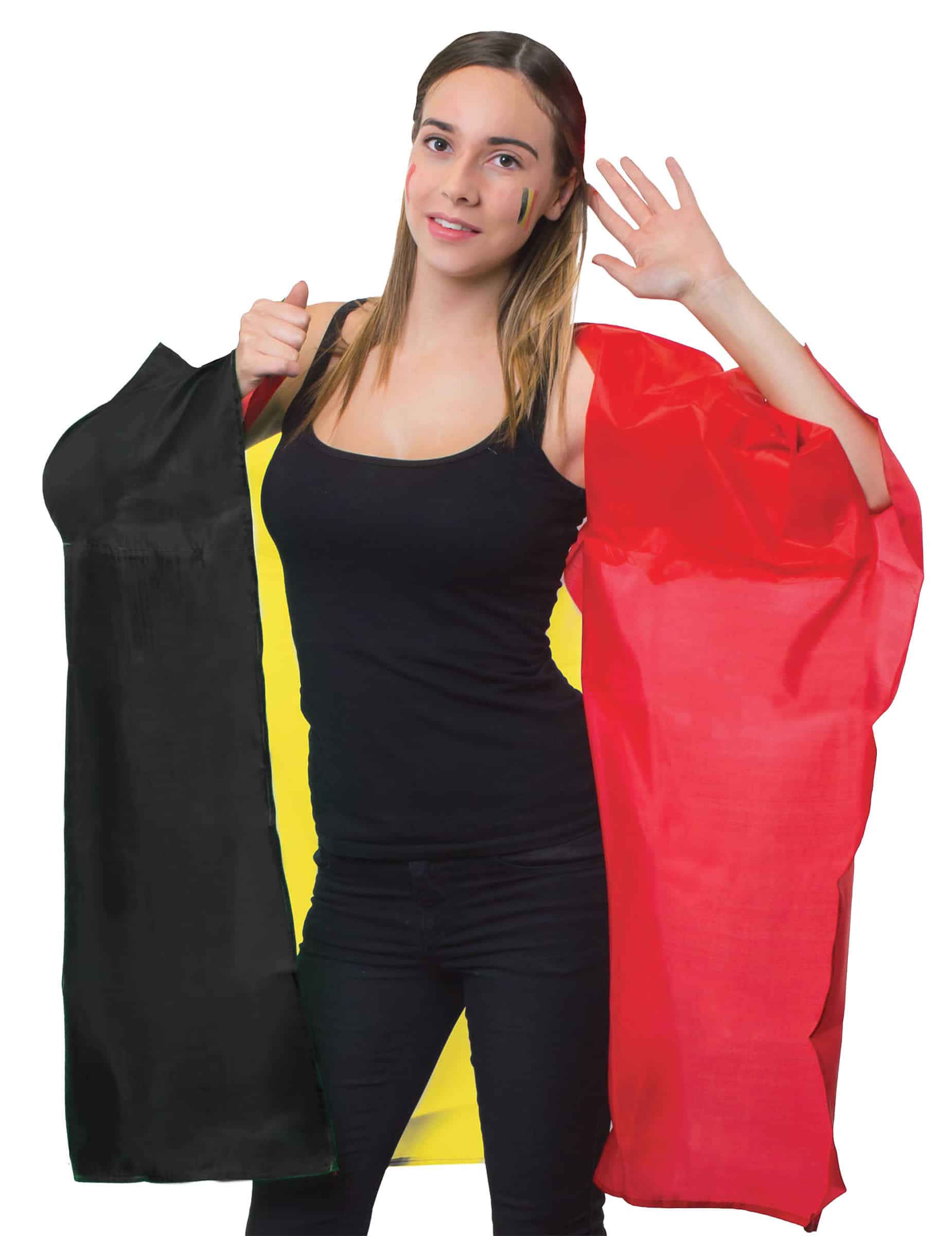 Fan-Cape Belgien Erwachsene 150 x 87 cm