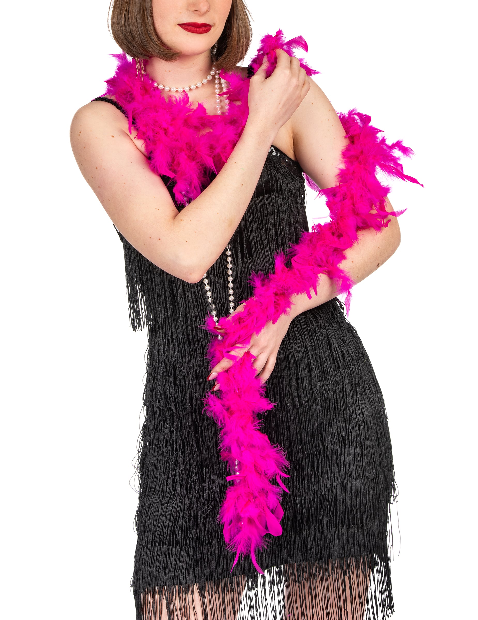 Feder Boa hotpink 180cm 40g