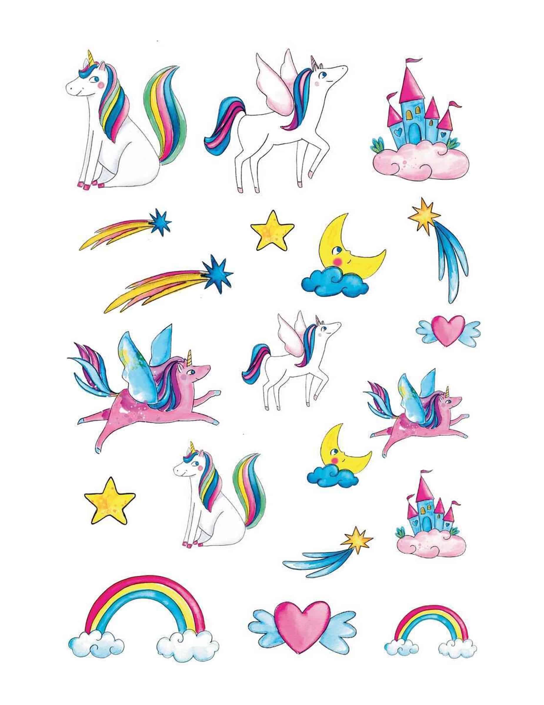 Feenhafte Einhorn-Tattoos