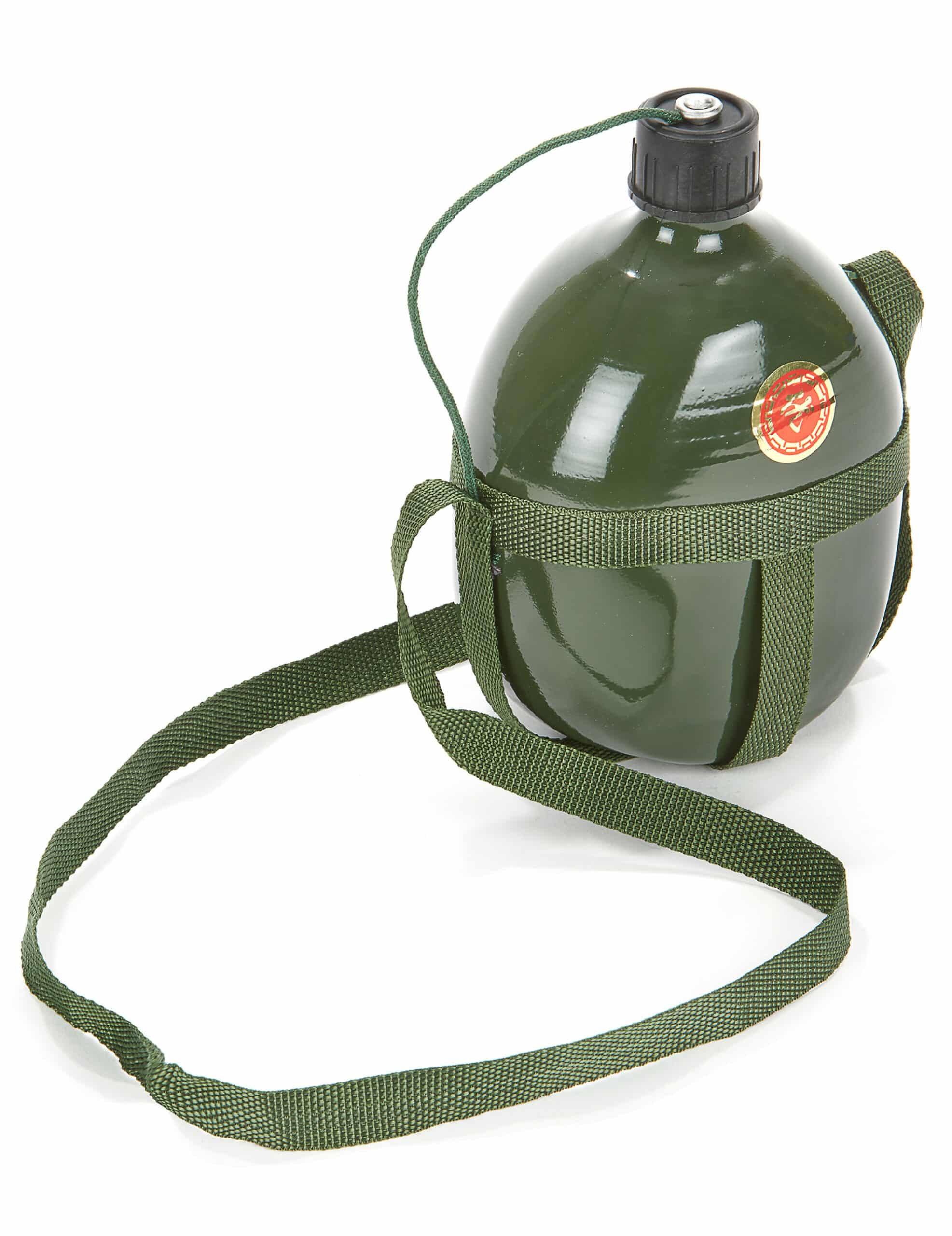 Feldflasche Soldaten Kostümzubehör Militär grün