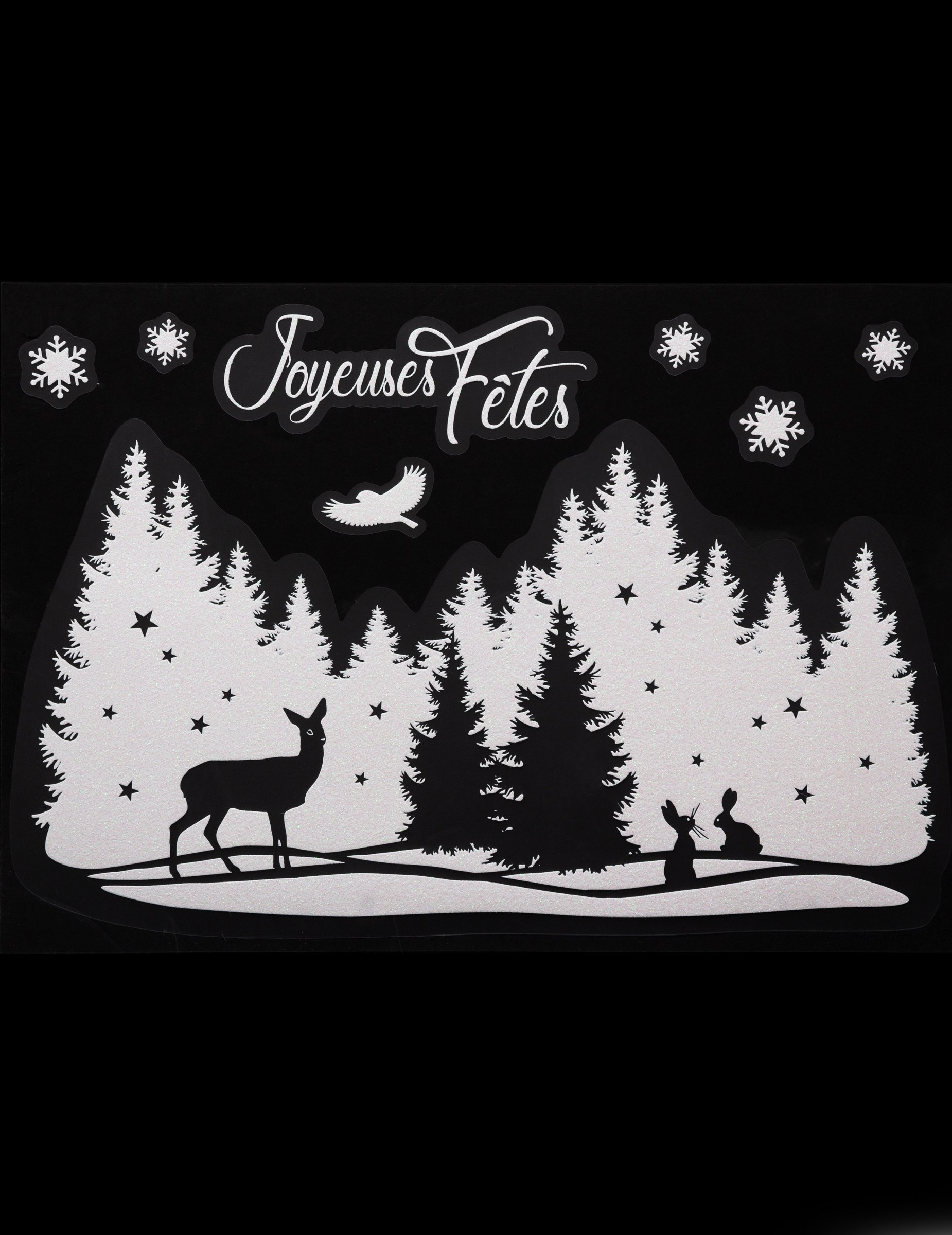 Fenstersticker Weihnachten Landschaft 29 x 40 cm