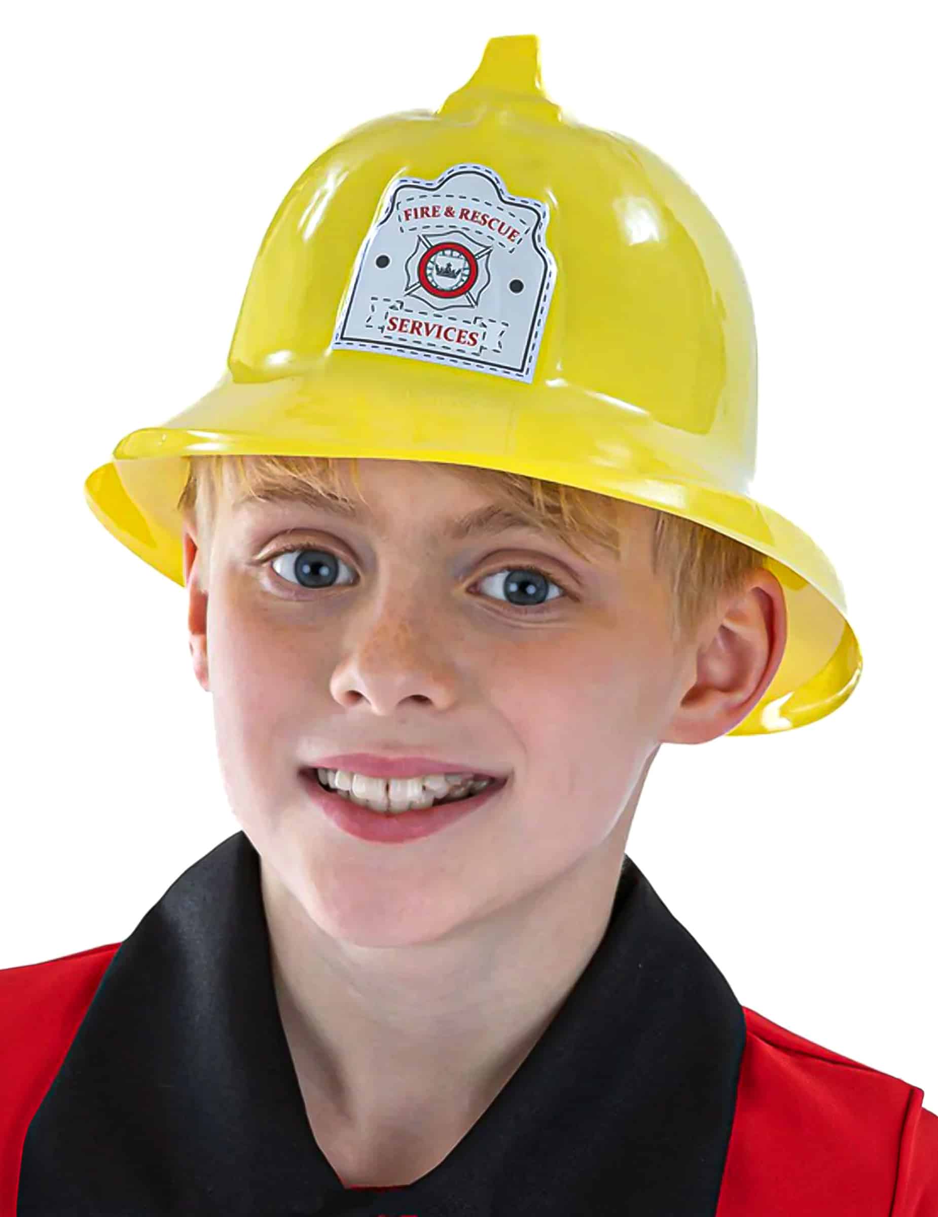 Feuerwehrmann-Helm für Kinder gelb
