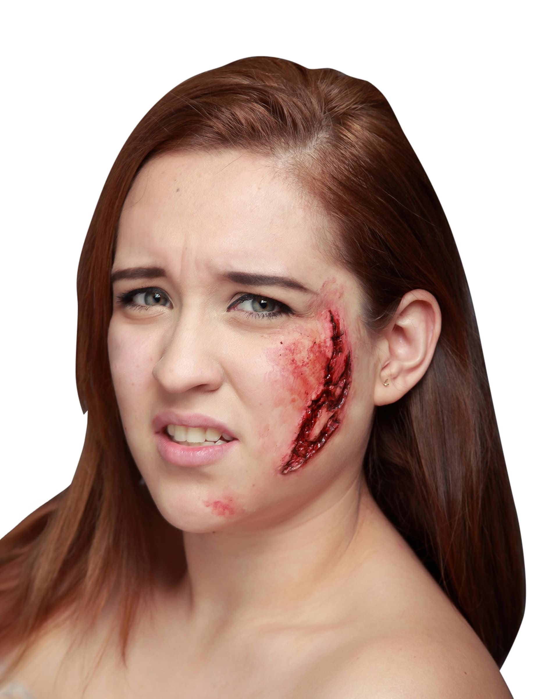 Fieser Kratzer Horror Make-up haut