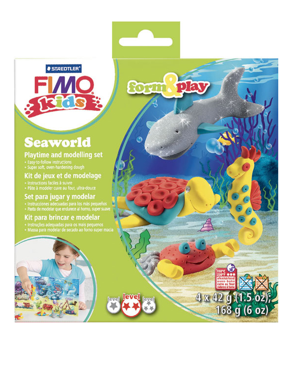 Fimo Kids Knete-Set Meereswelt Figuren