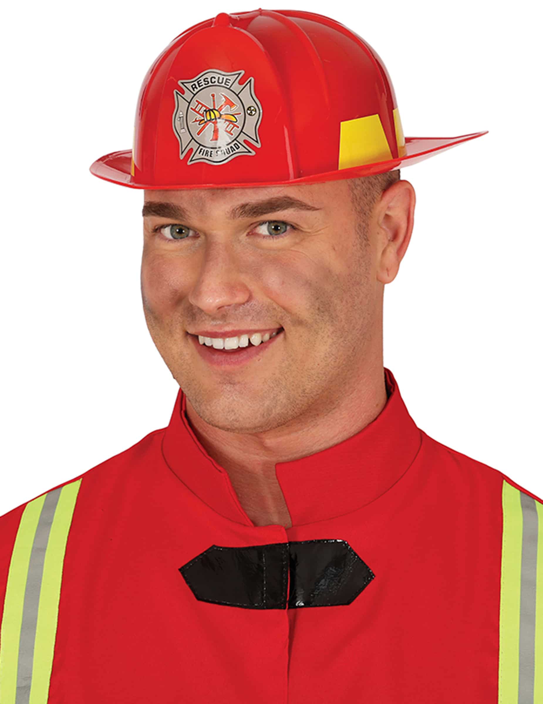 Fire Chief Feuerwehrhelm rot-grau-gelb
