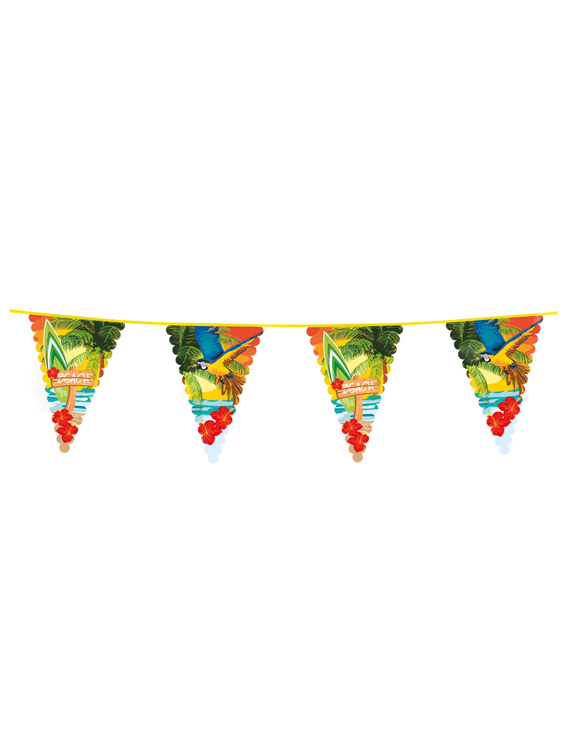 Flaggen-Girlande Strand-Party 6 m
