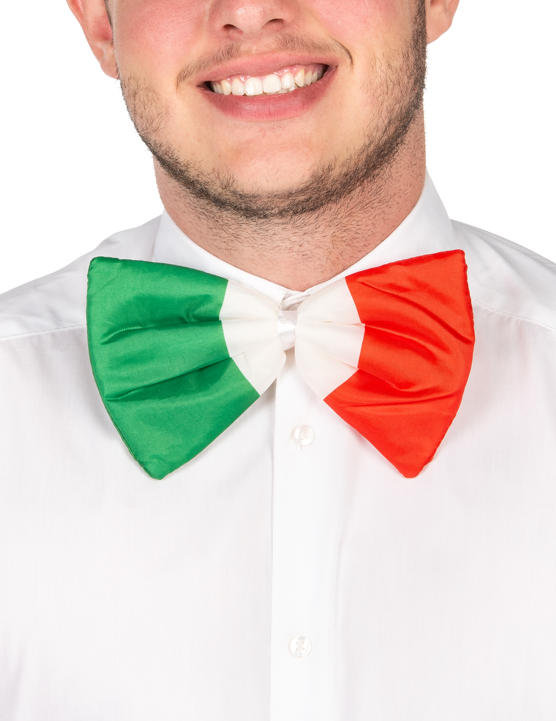 Fliege Kostümaccesssoire Italien weiß-