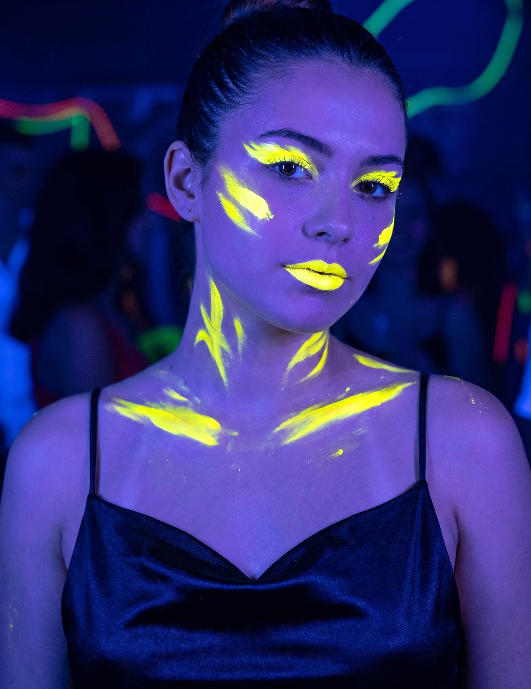 Fluoreszierendes Make-up gelb 7