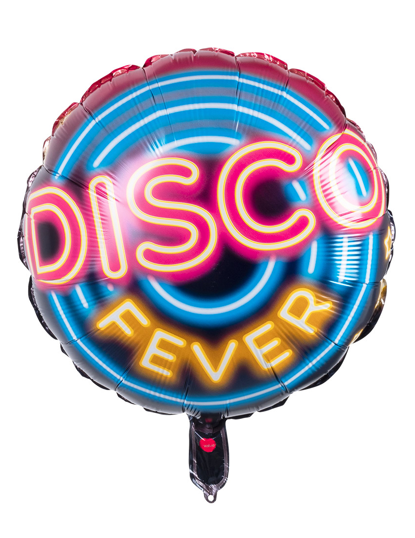 Folienballon Disco Fever 45 cm Neon-Optik