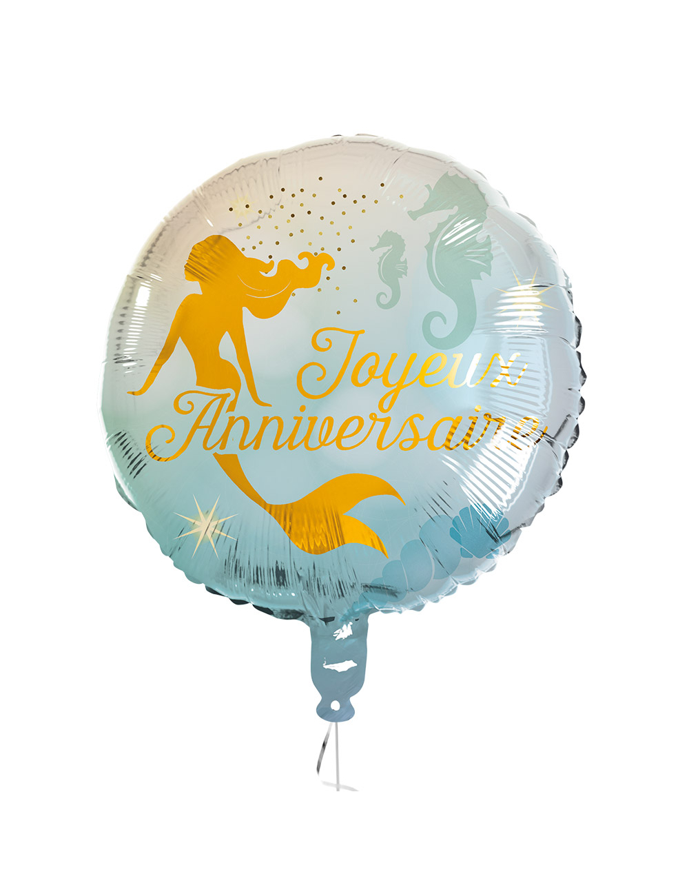 Folienballon Happy Birthday Meerjungfrau 45 cm