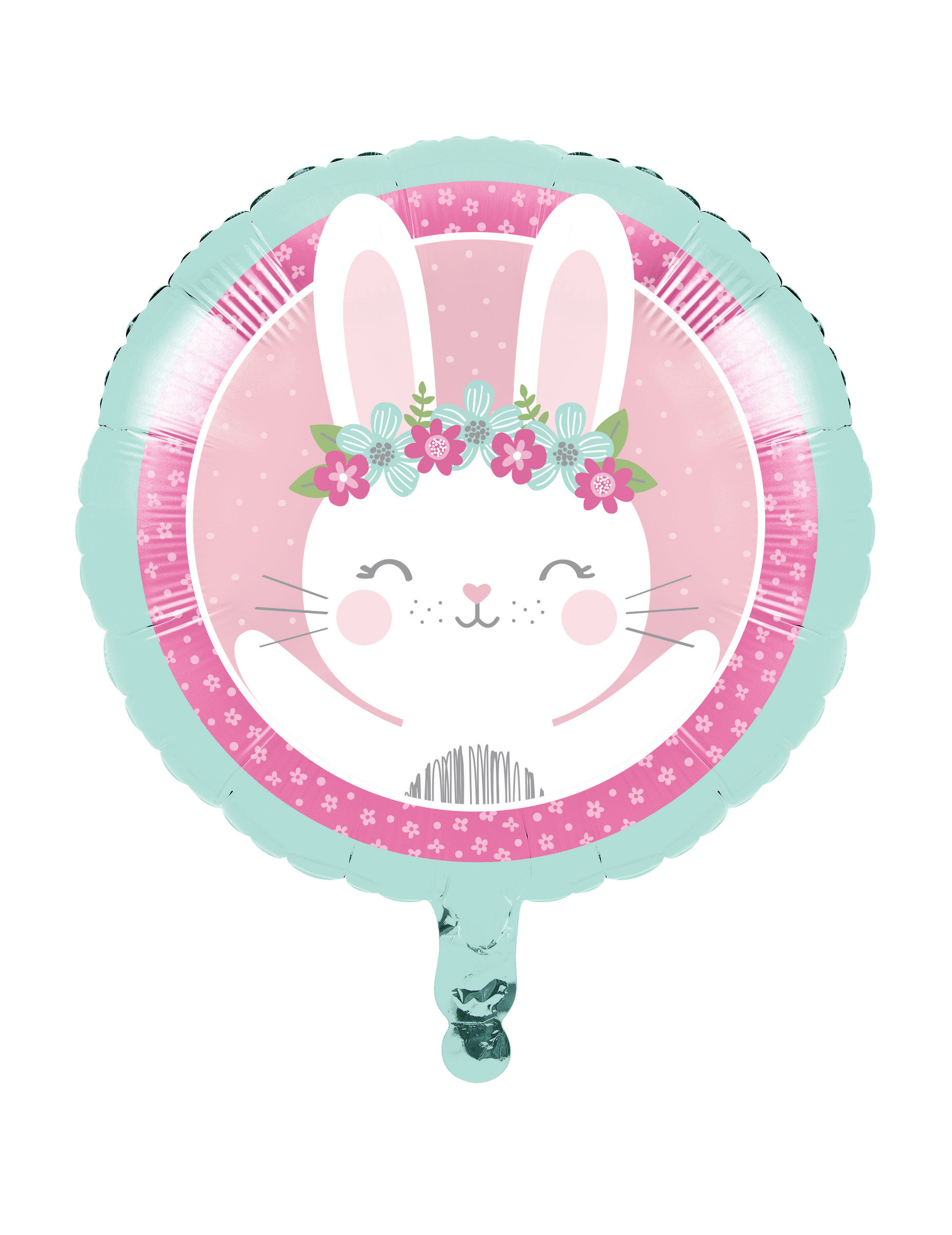 Folienballon Hase Rosa Aluminium 45
