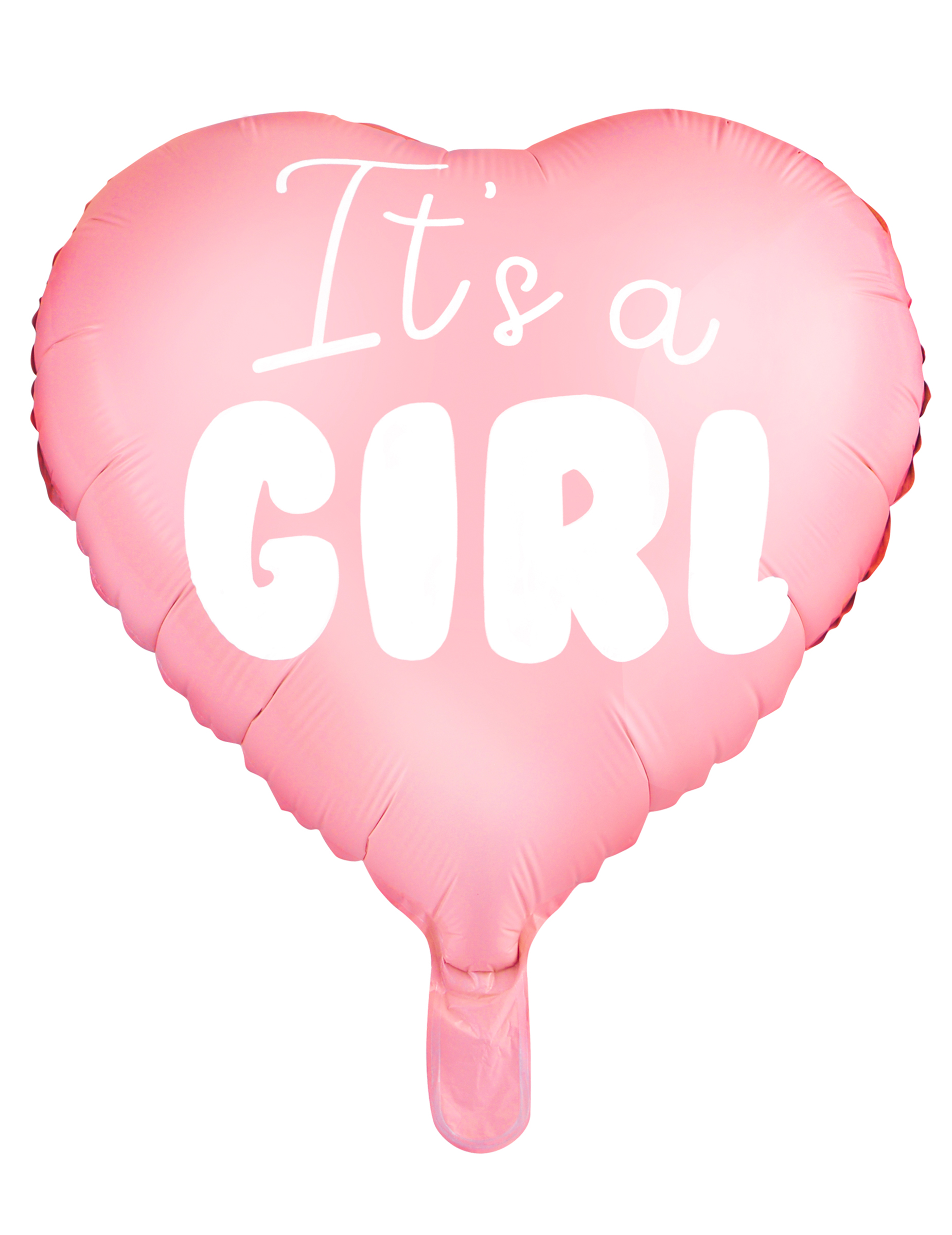 Folienballon Herzform "it's a girl" Rosa 45 cm Babyparty
