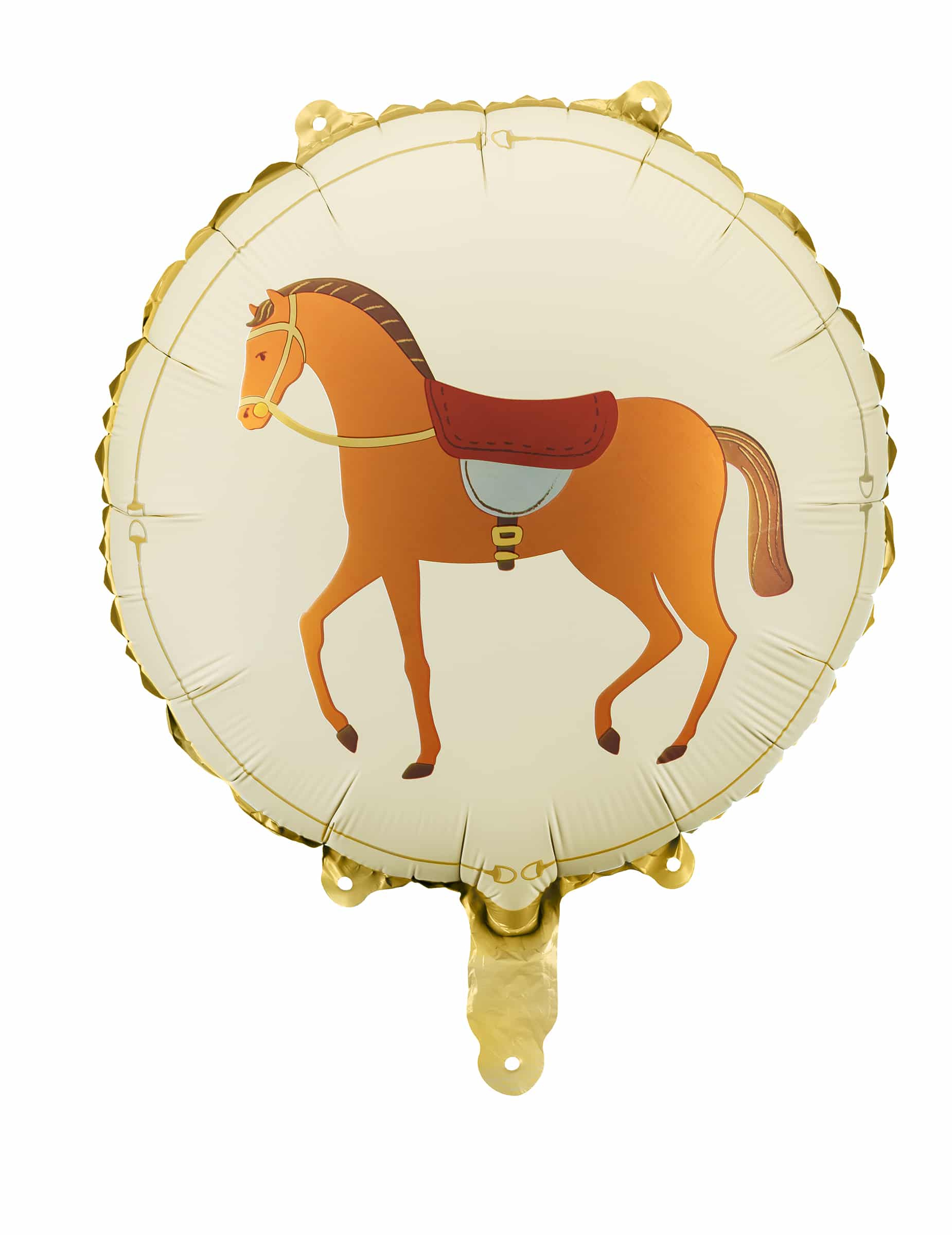 Folienballon Pferd Aluminium rund