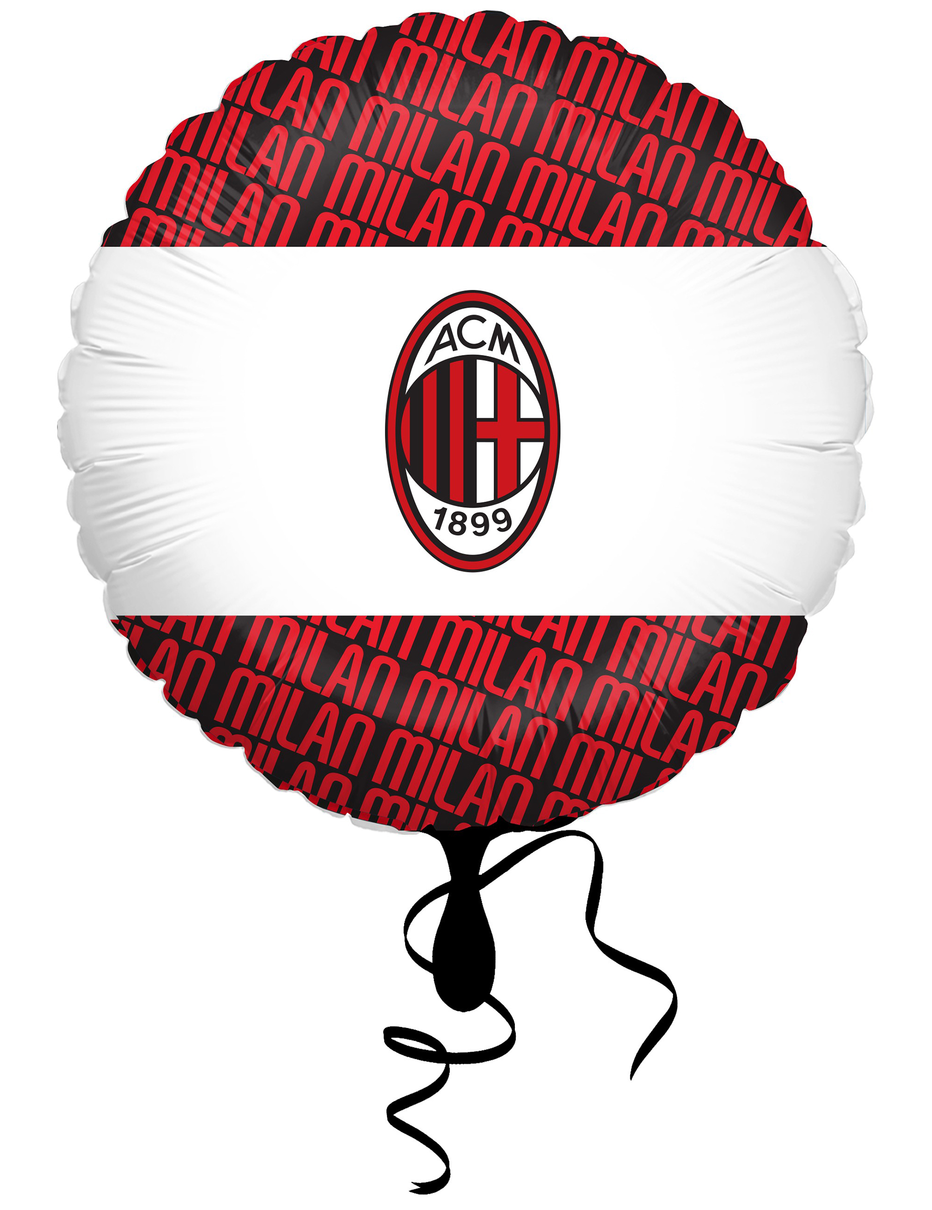Folienballon Rund AC Mailand 43 cm