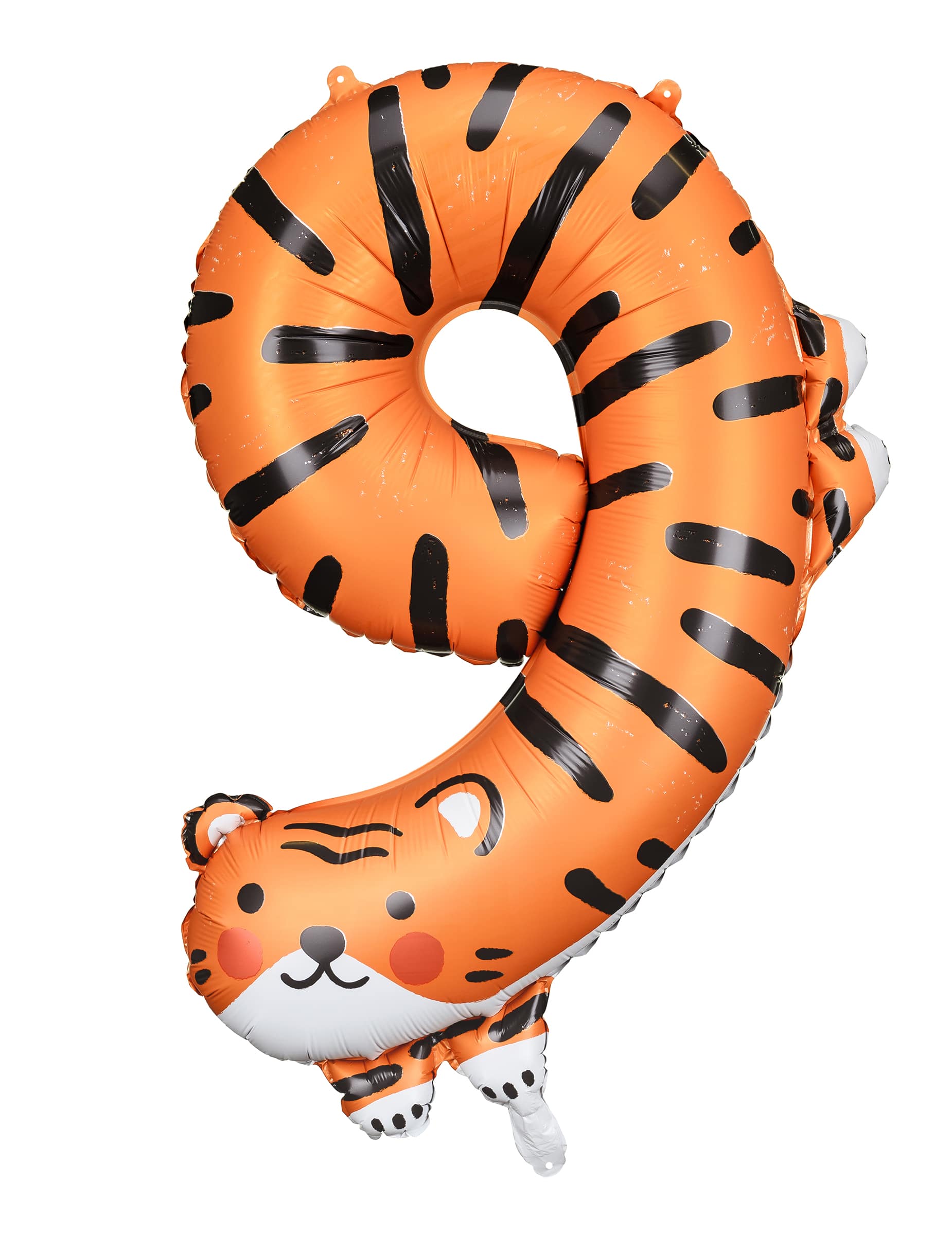 Folienballon Zahl 9 Tiger