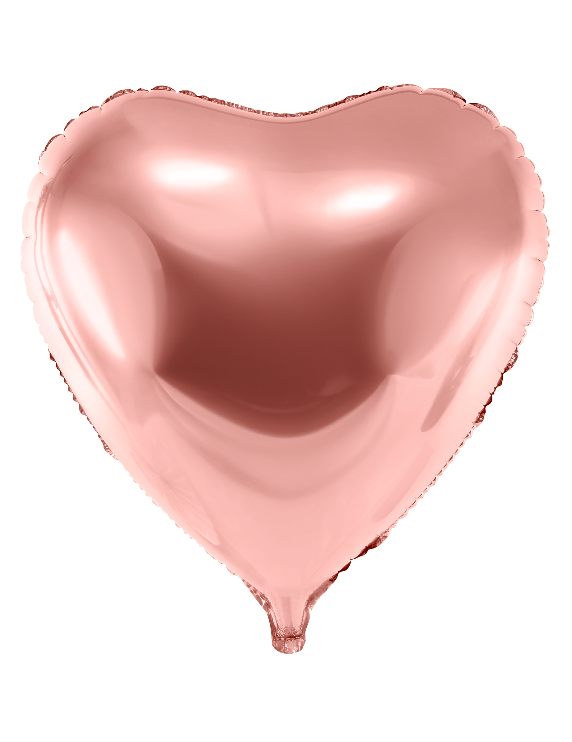 Folienballon in Herzform 73 cm rosegolden