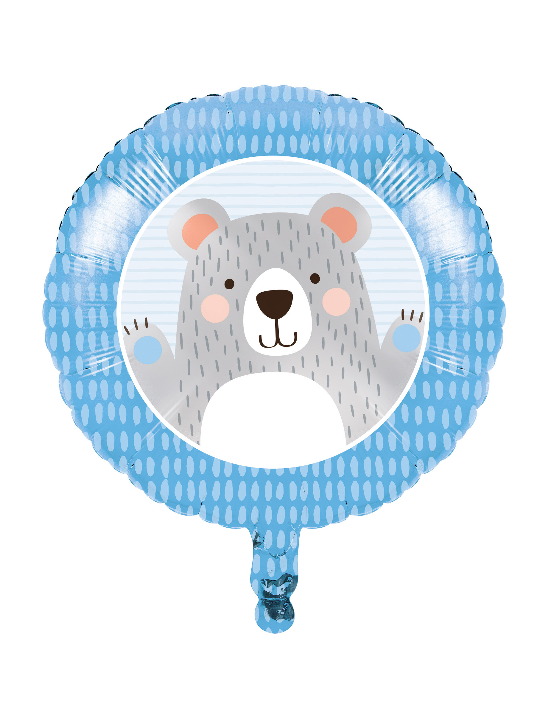Folienballon kleiner grauer Bär 45