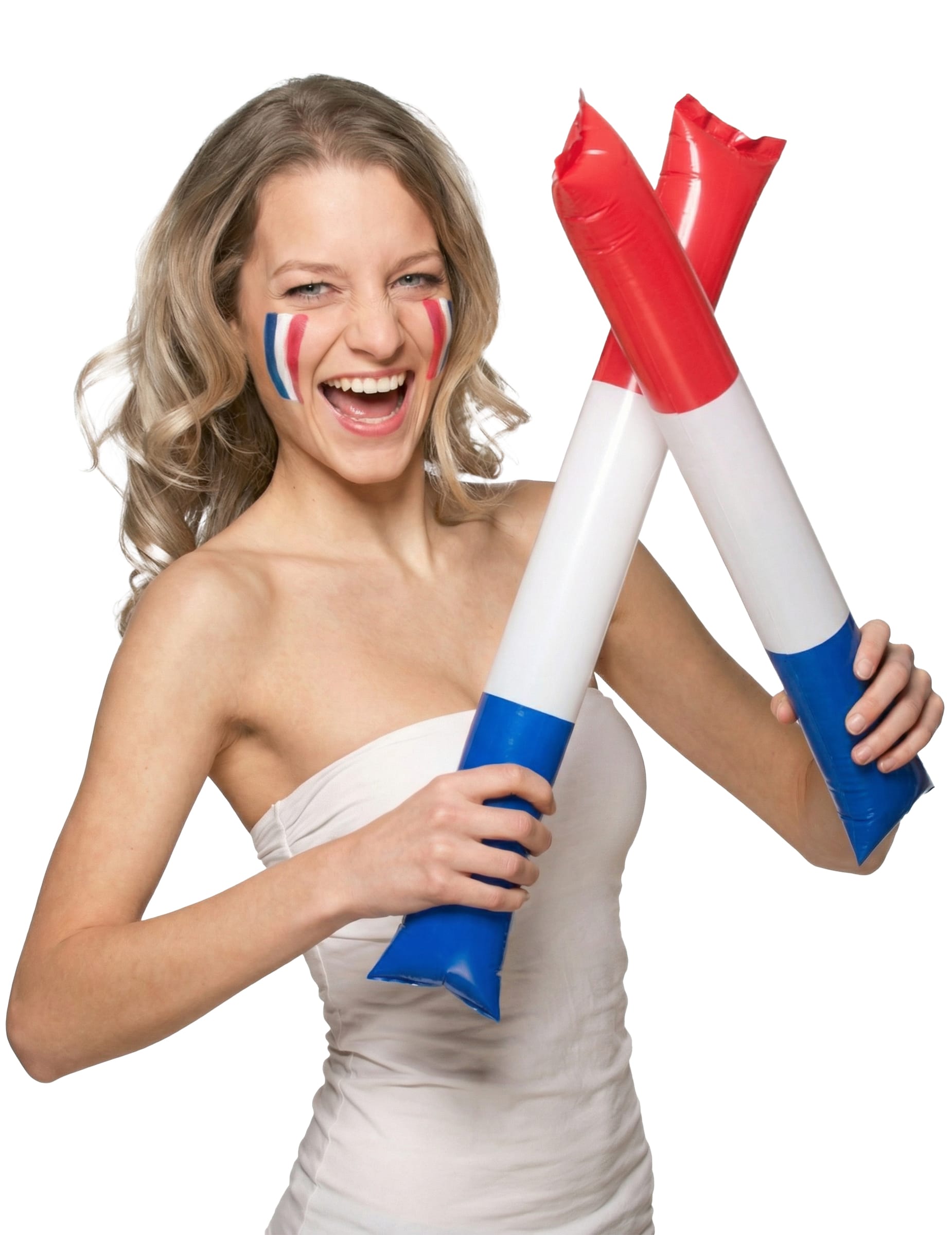 Frankreich-Fanzubehör rot-weiss-blau