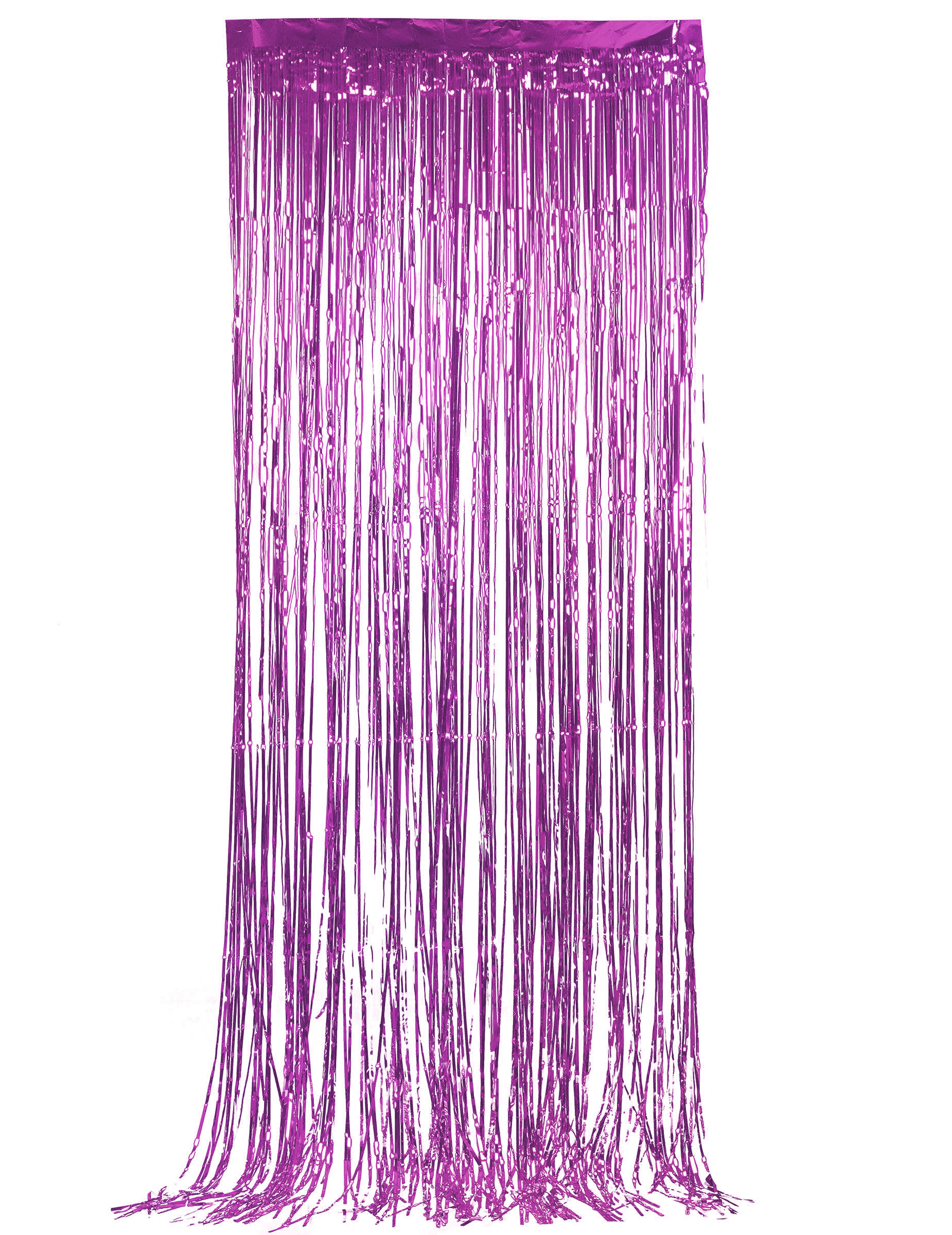 Fuchsia Glitzervorhang Fransen 1 x 2