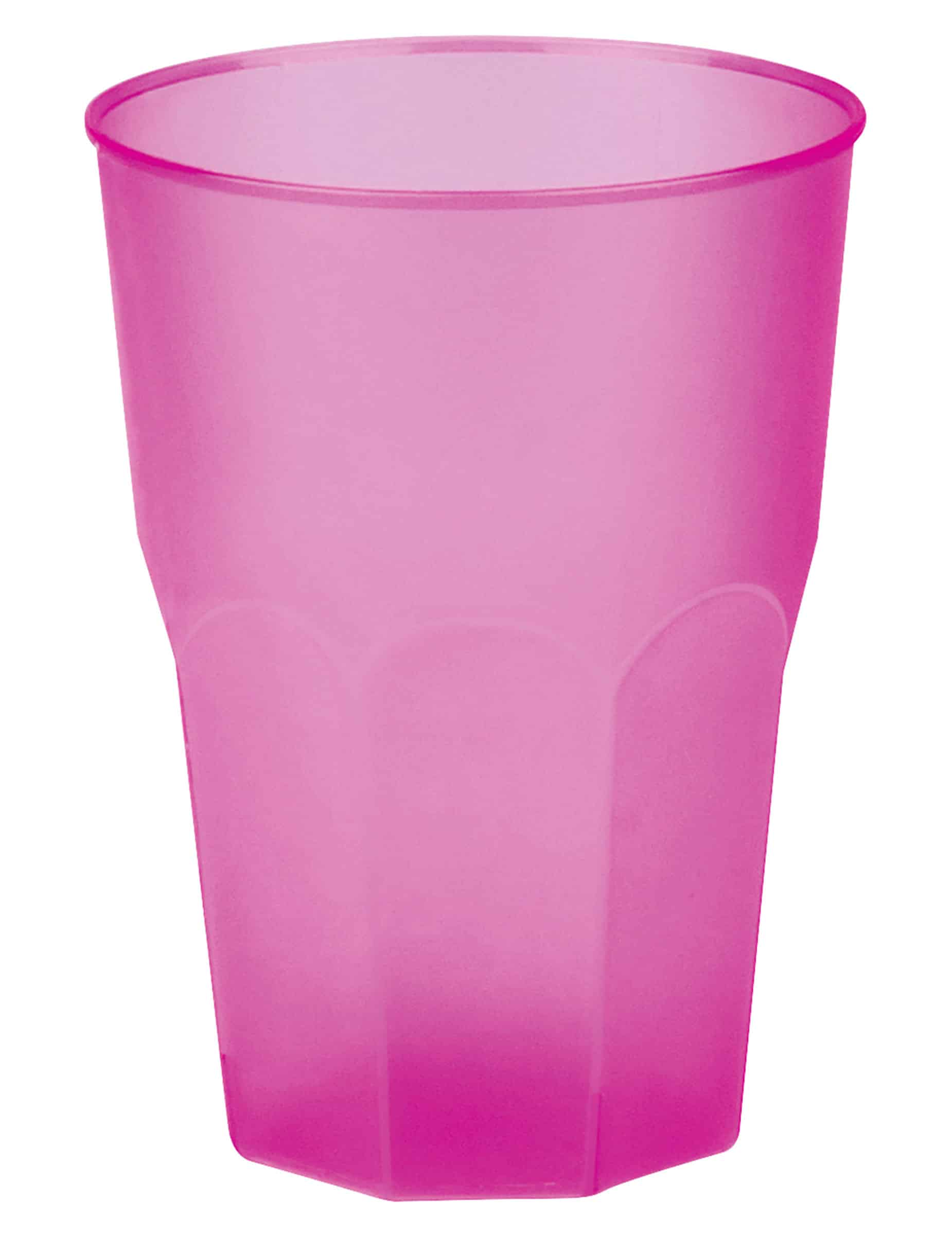 Fuchsia Kunststoffbecher mattiert 42 cl