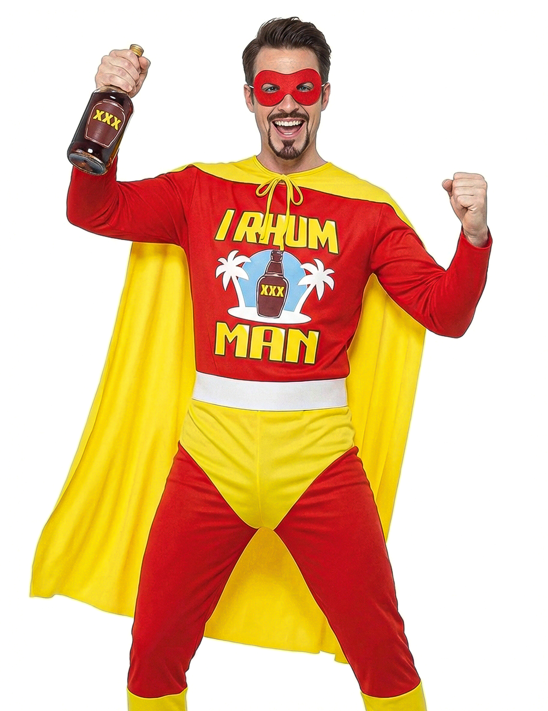 Fun Superheldenkostüm I Rhum Man rot-gelb