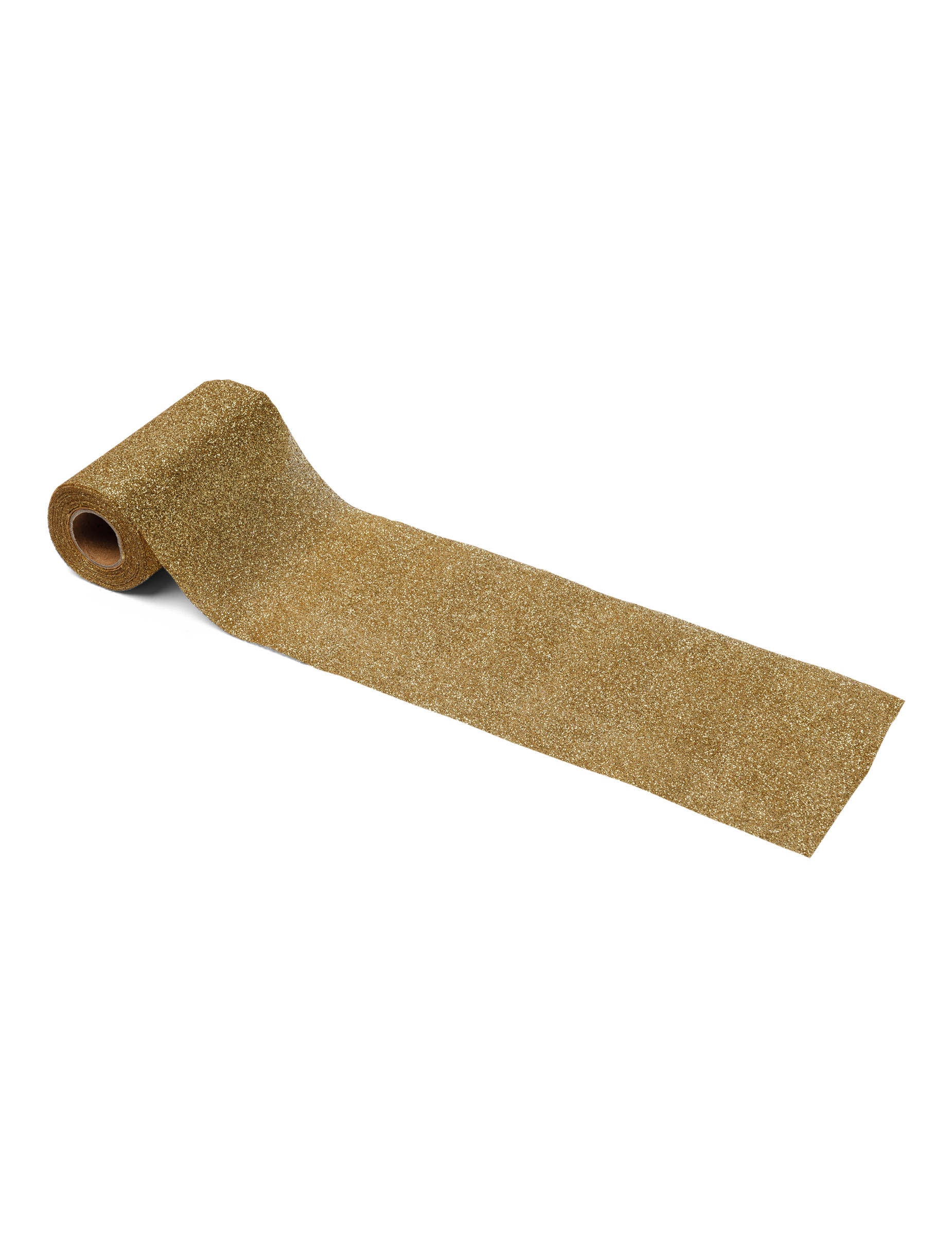 Funkelndes Gold-Glitzerband 10 cm x 6 m für Tischdeko