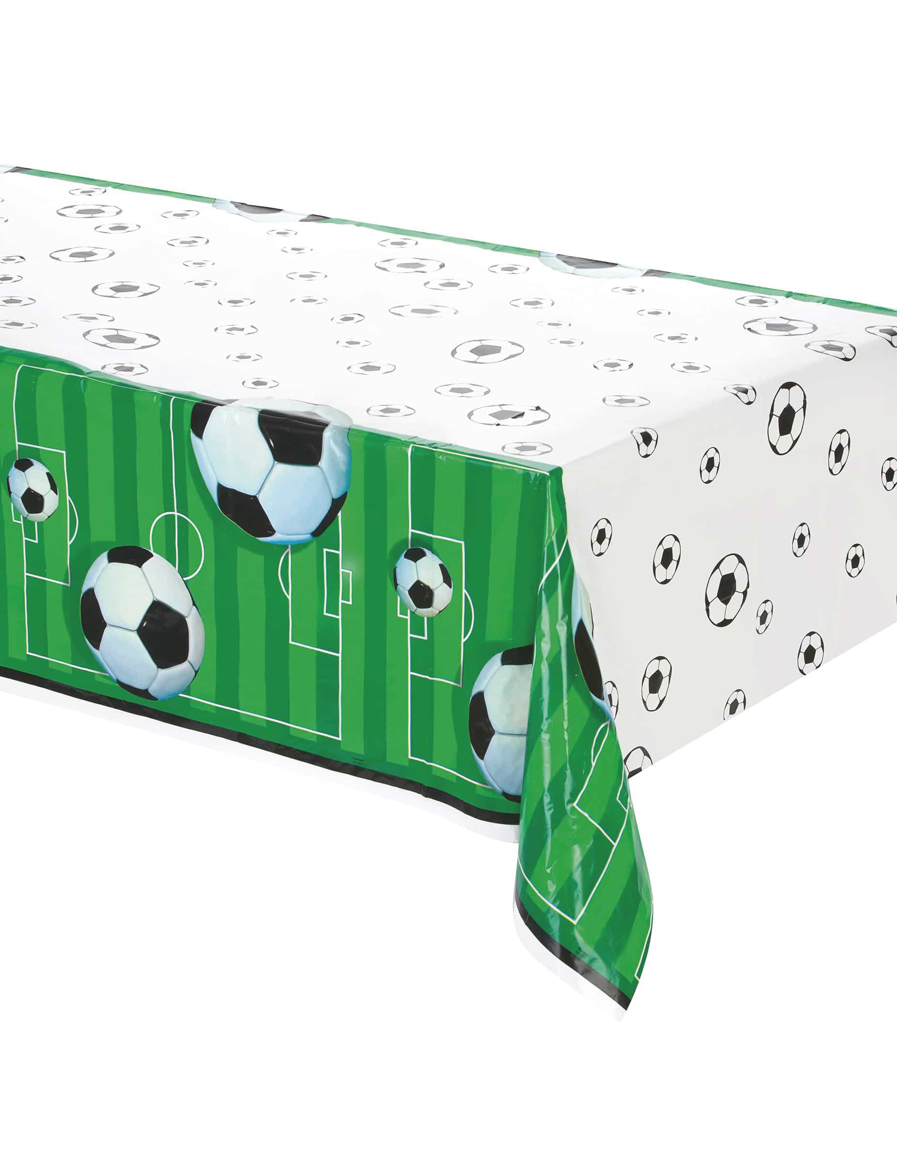 Fussball-Tischdecke grün-weiss-schwarz 137