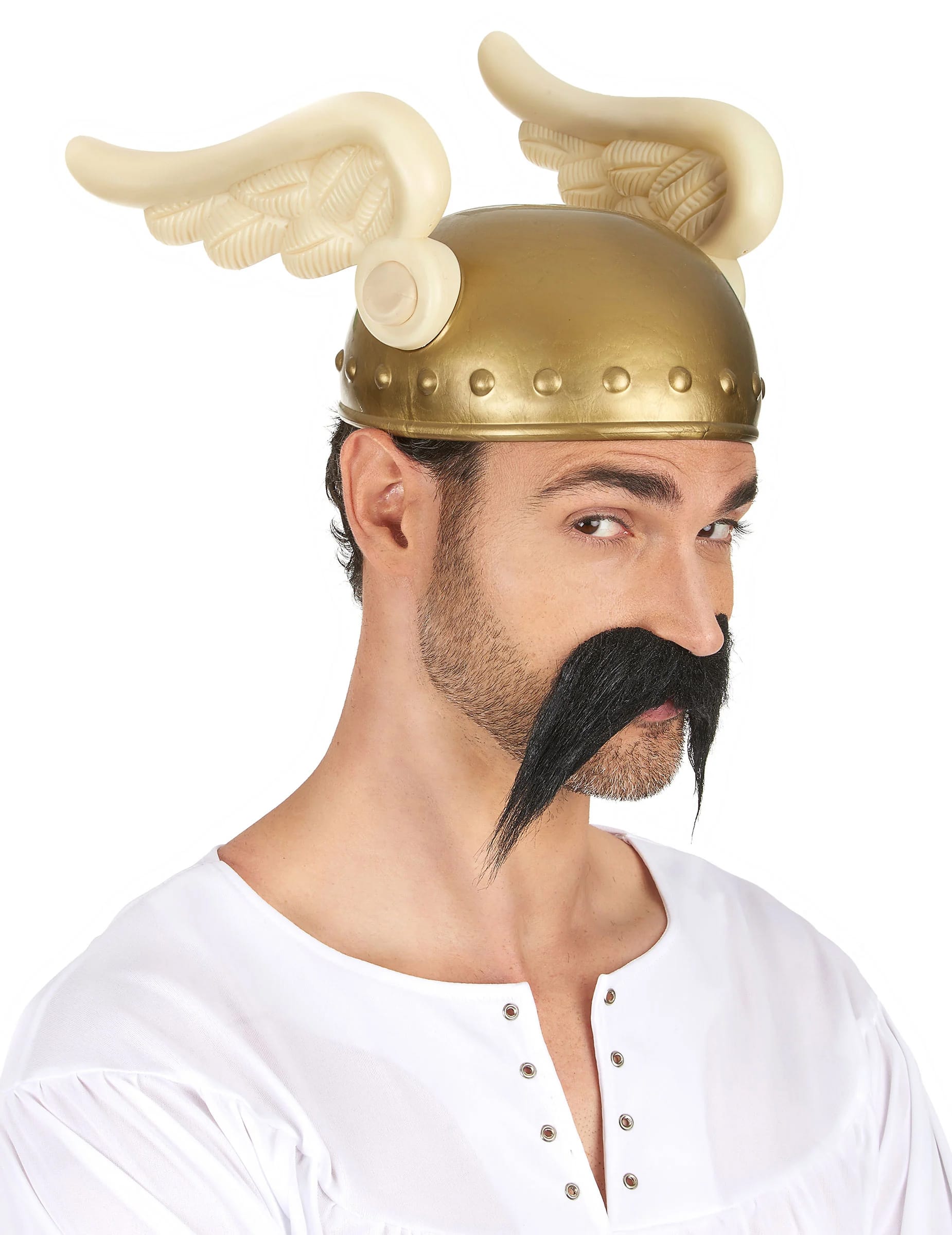 Gallier-Helm Flügelhelm gold-beige