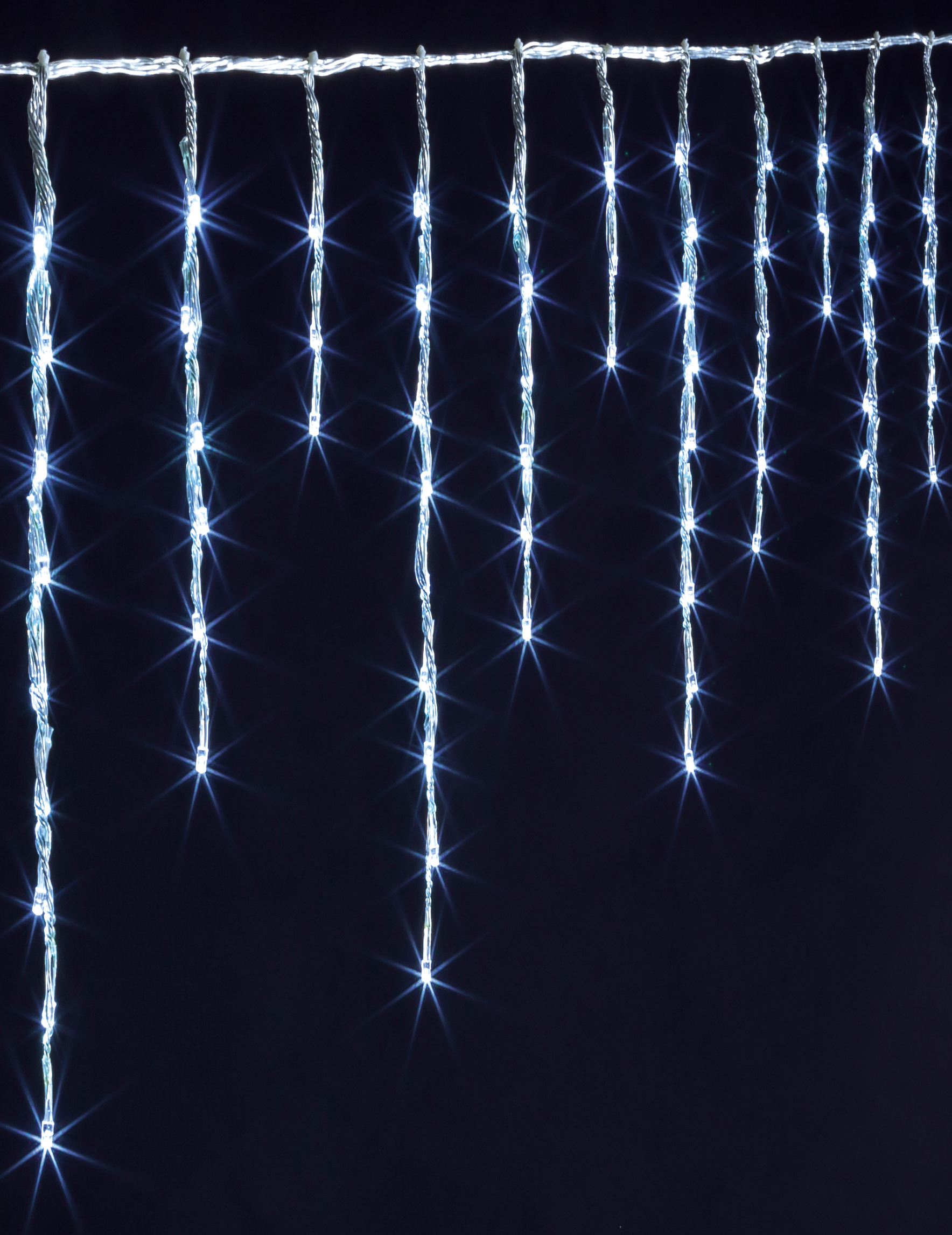 Garten-Wintergirlande für Weihnachten 120 LEDs weiß 200 cm