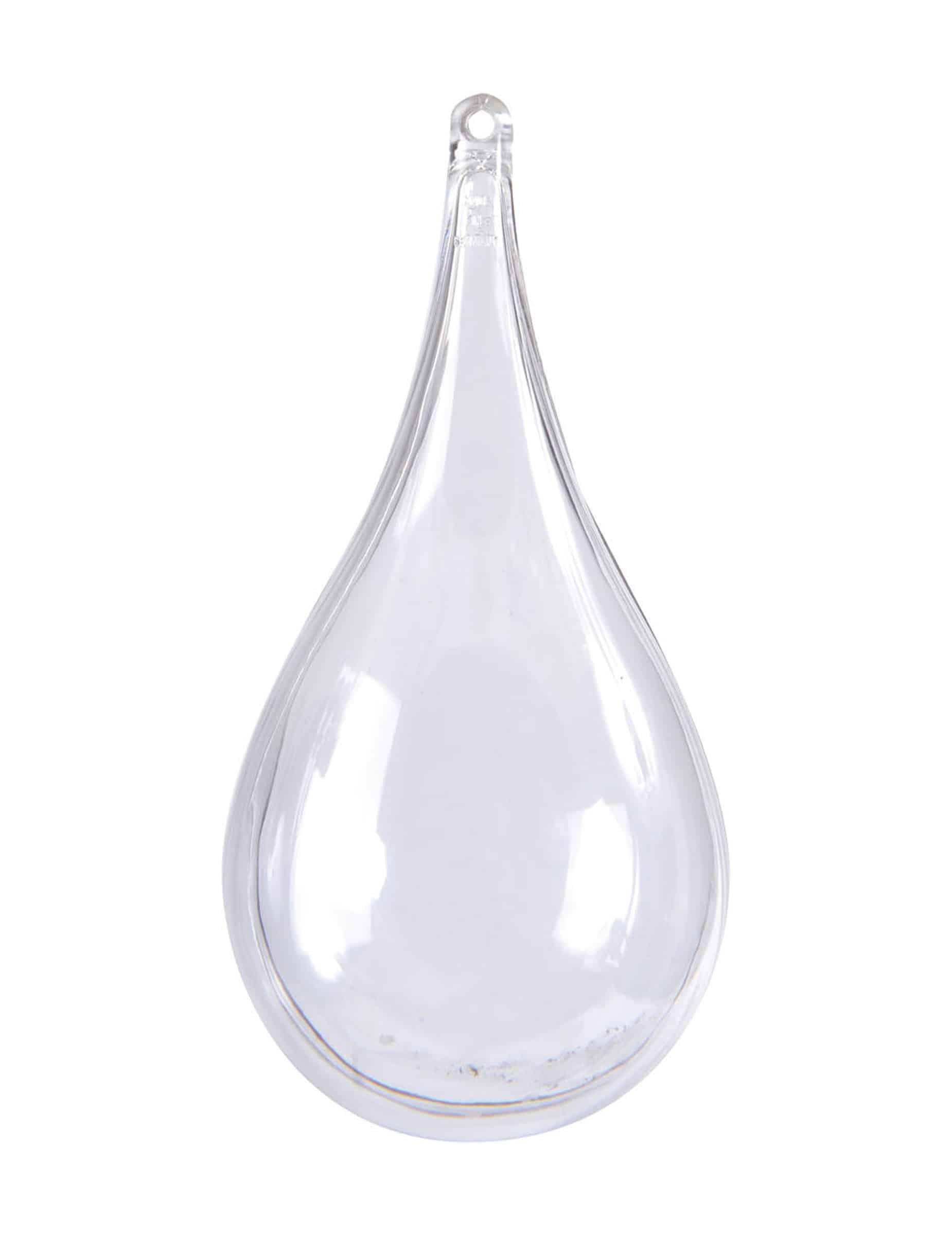 Gastgeschenk Boxen Tropfen Transparent 3er-Set 11 cm