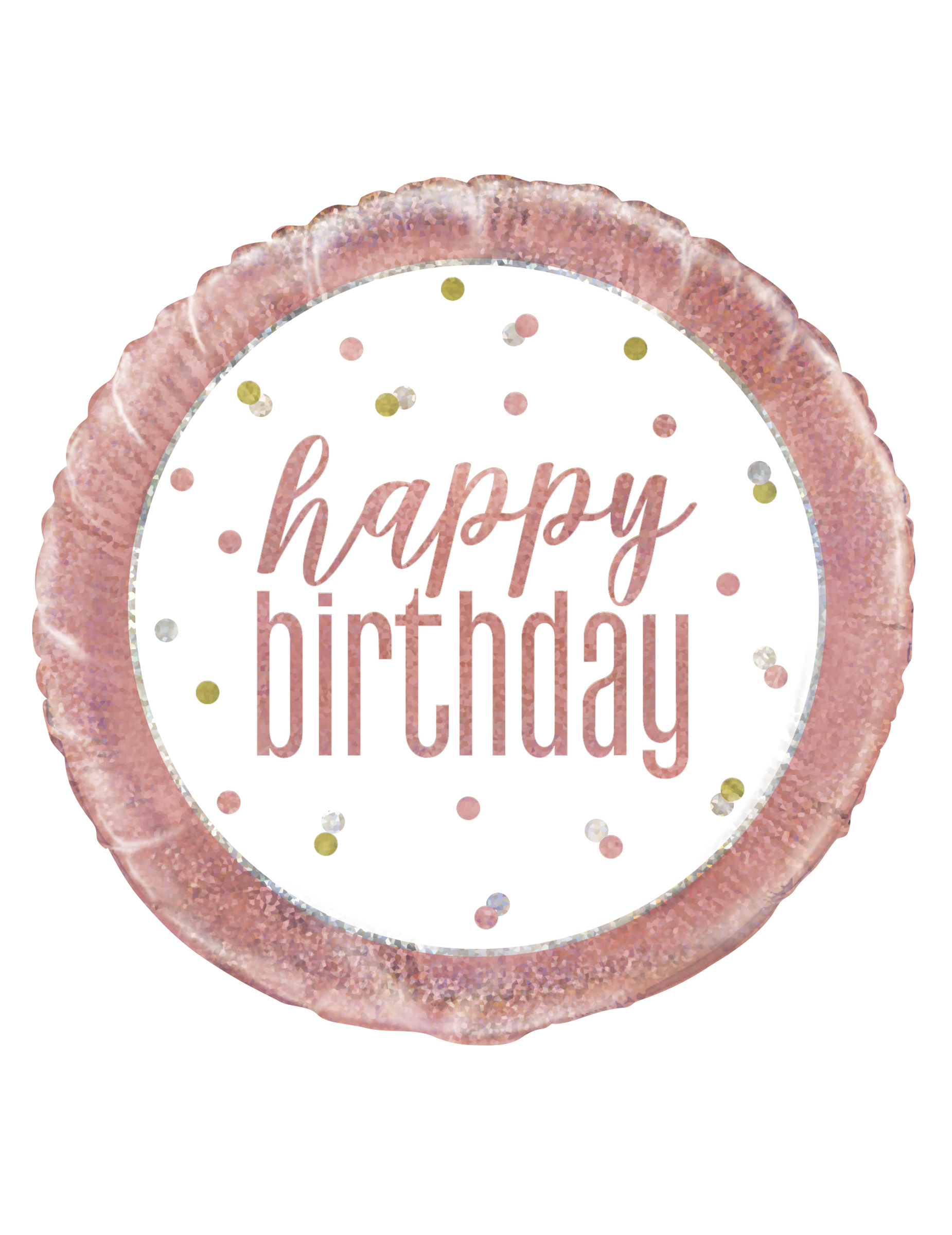 Geburtstags-Ballon Happy Birthday bunt 45 cm