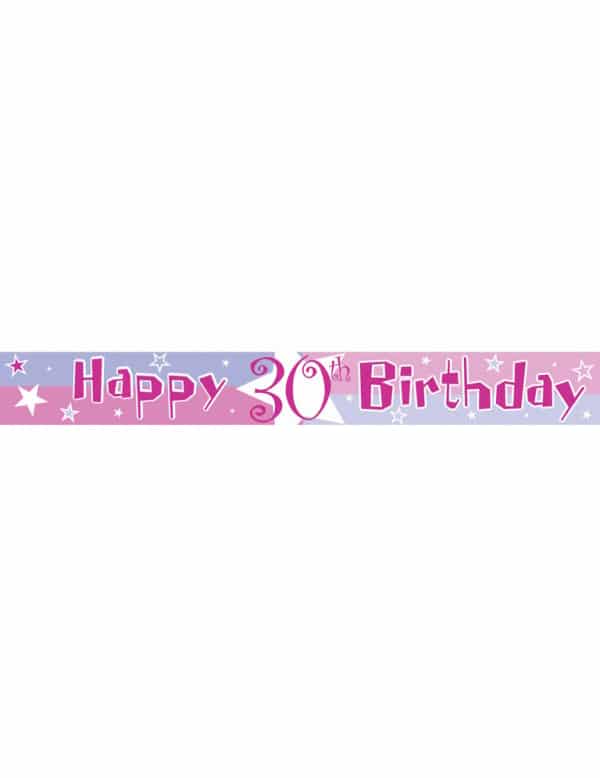 Geburtstagsbanner Happy Birthday Partyzubehör