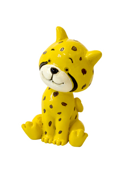 Gepard-Figur aus Harz sitzend 3