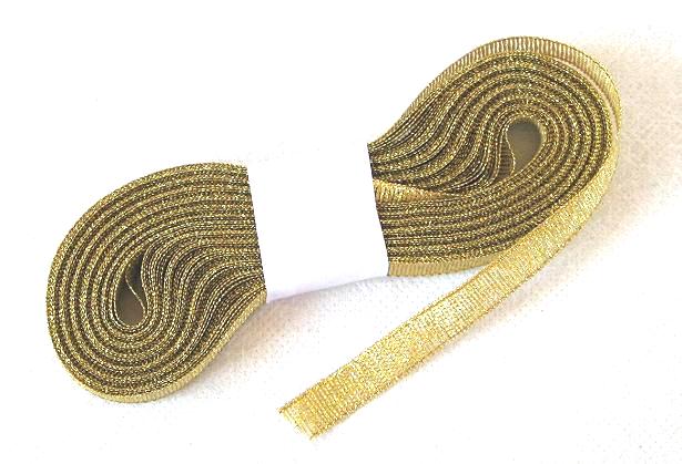 Geschenkband Metallic Gold 10m