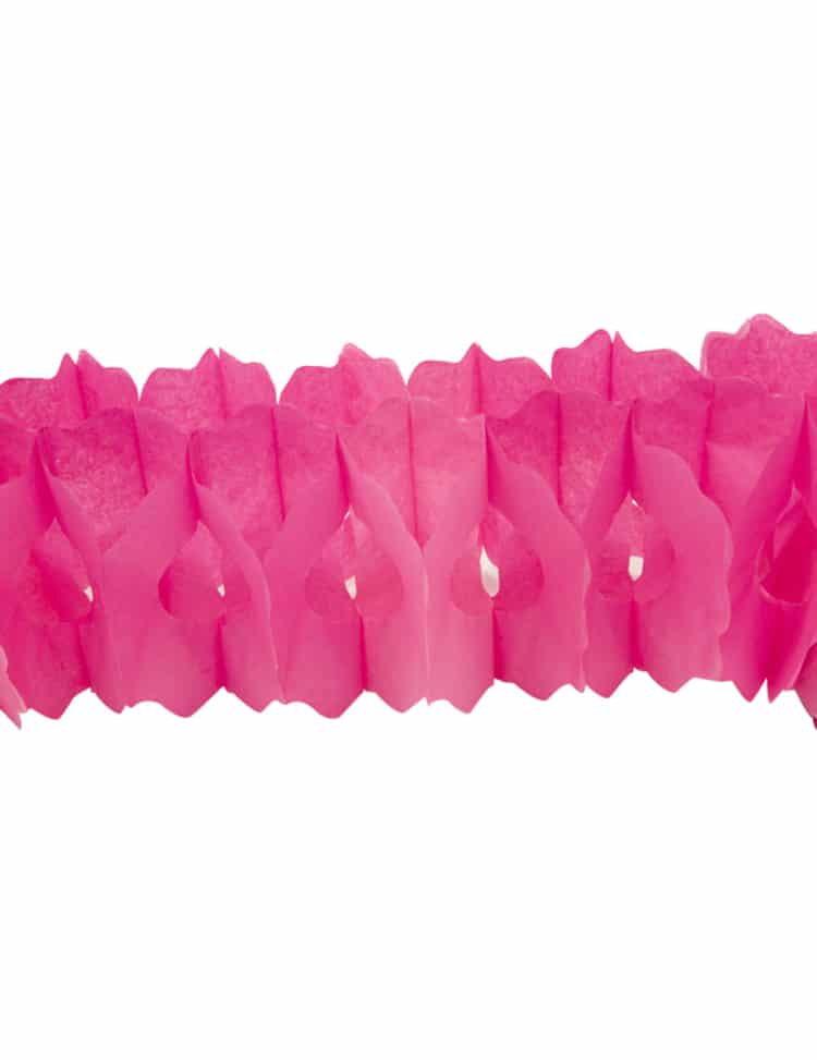 Girlande Geburtstagsparty-Deko fuchsia 15cmx4m