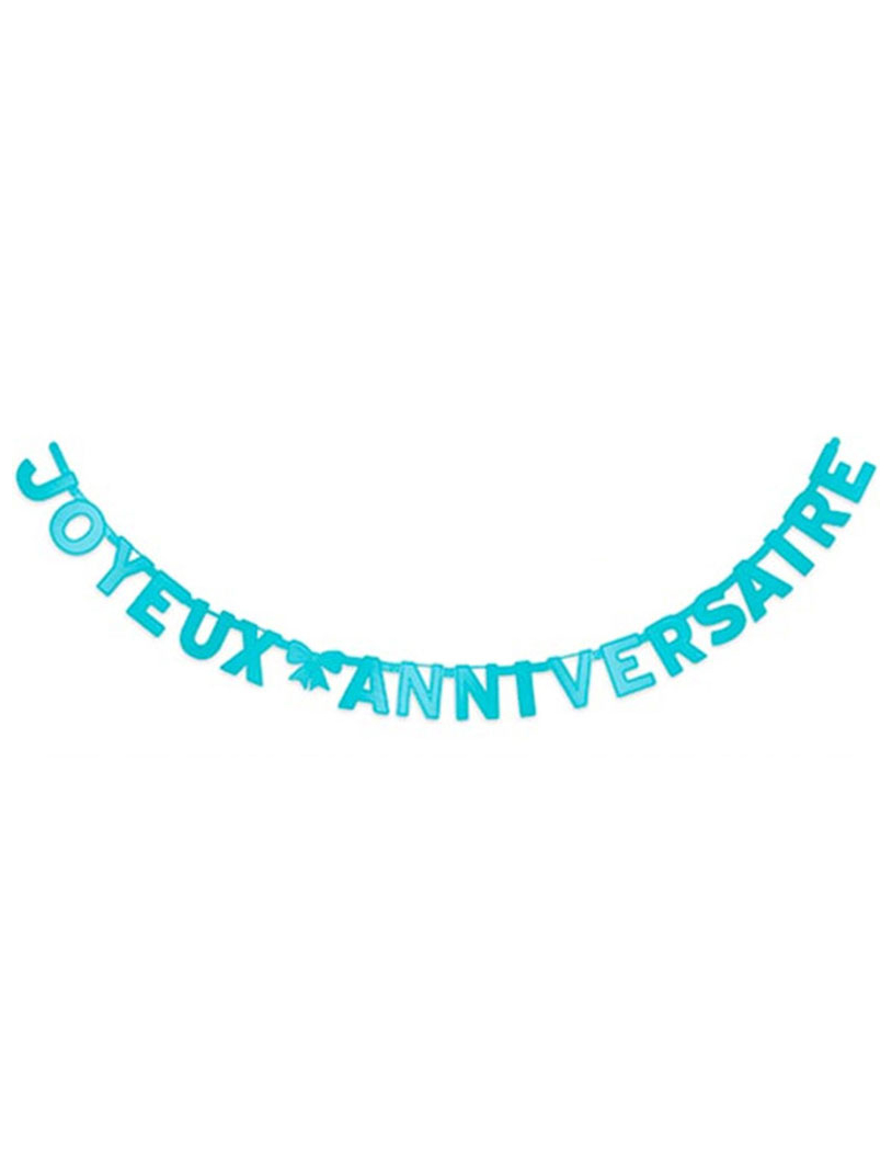 Girlande Happy Birthday Blau 280 cm