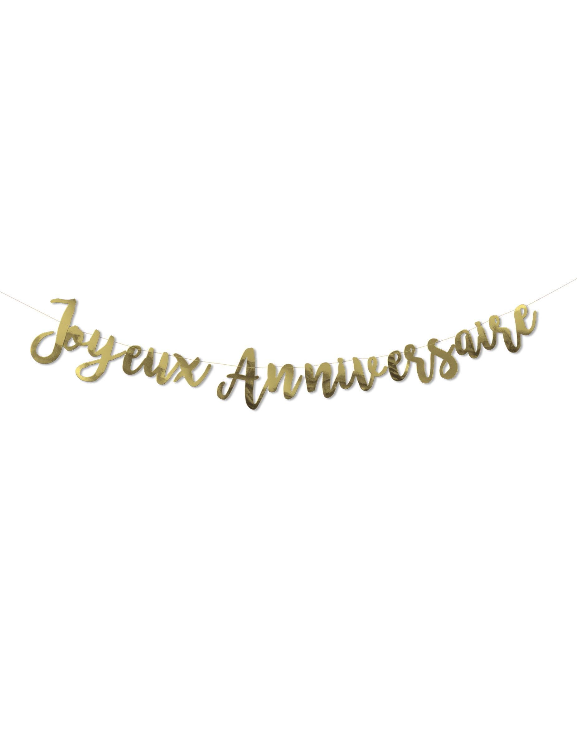 Girlande Happy Birthday Gold metallisiert 1