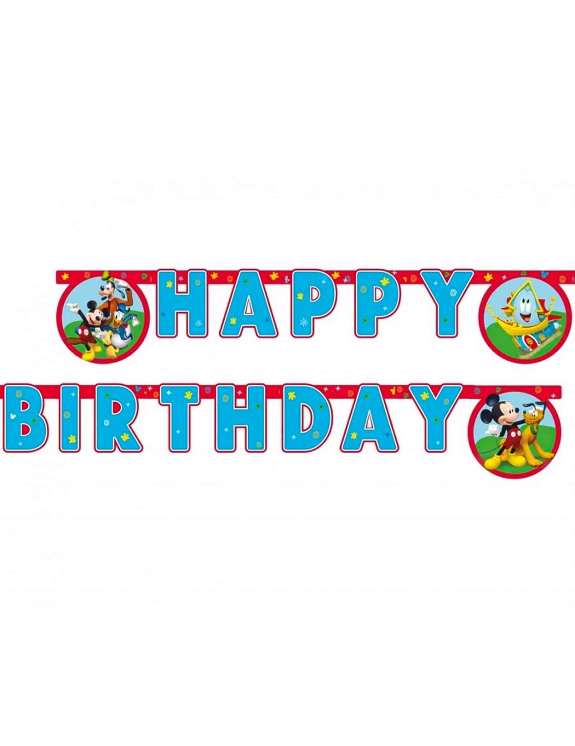 Girlande Happy Birthday Mickey 2m