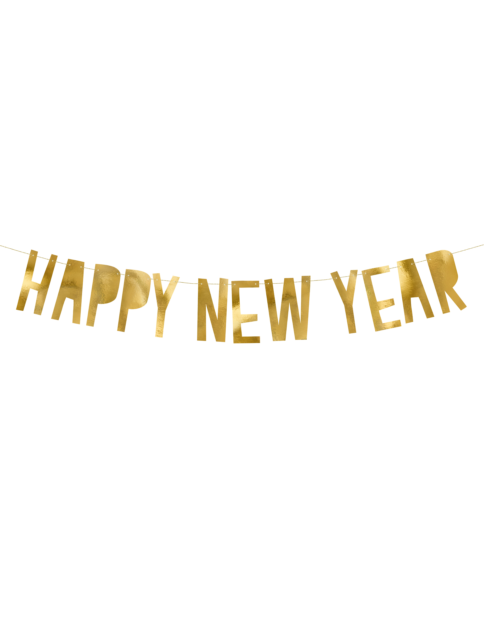 Girlande Happy New Year Gold 10 x 90 cm