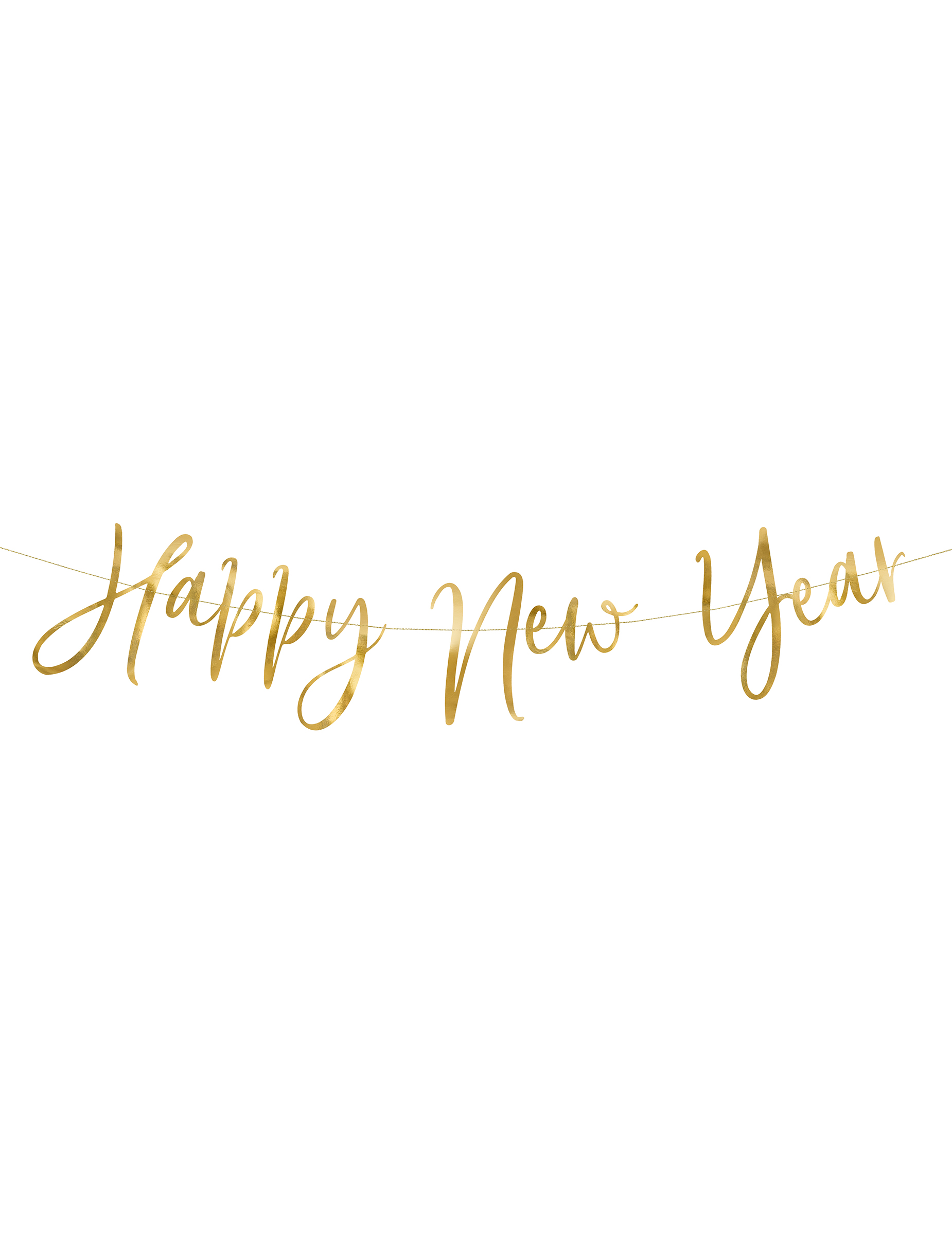 Girlande Happy New Year Gold 66 x 18 cm
