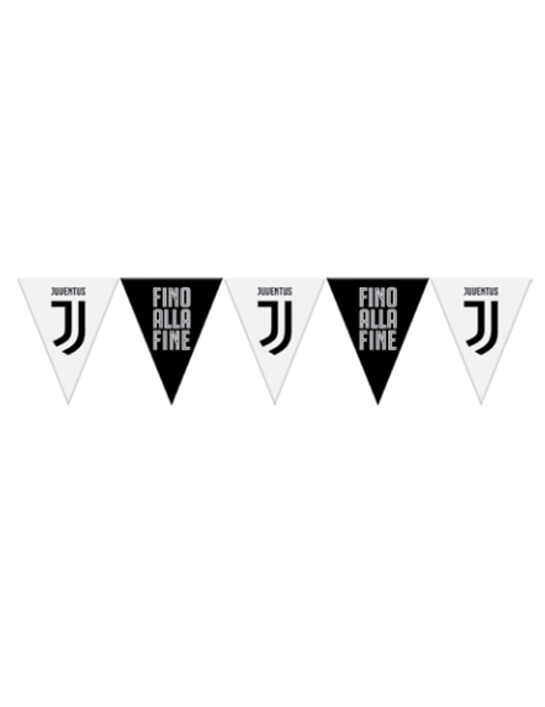 Girlande Juventus schwarz weiß