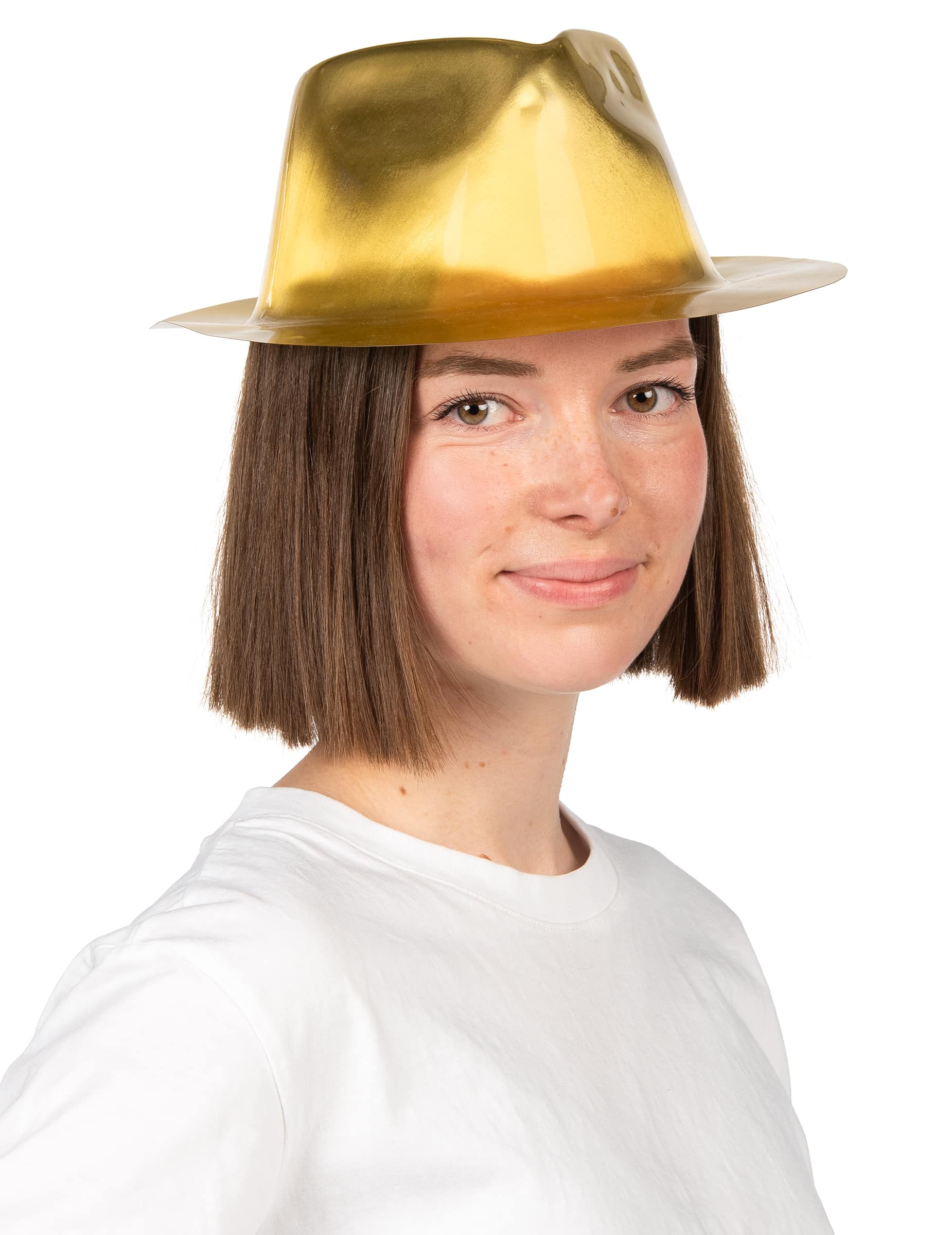 Glitzer Hut Gold Gangster Erwachsene