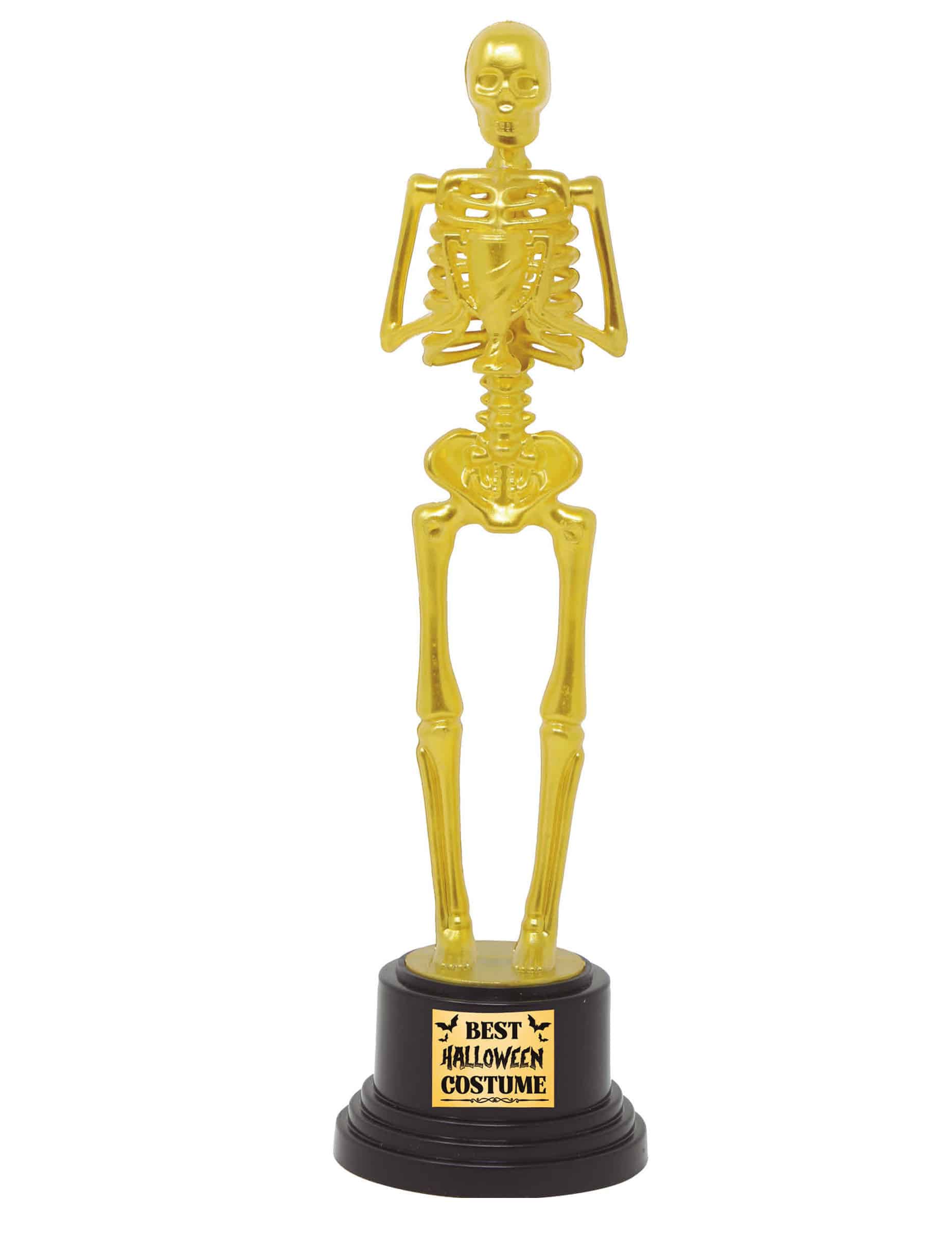 Goldene Skelett Trophäe Deko 28 cm