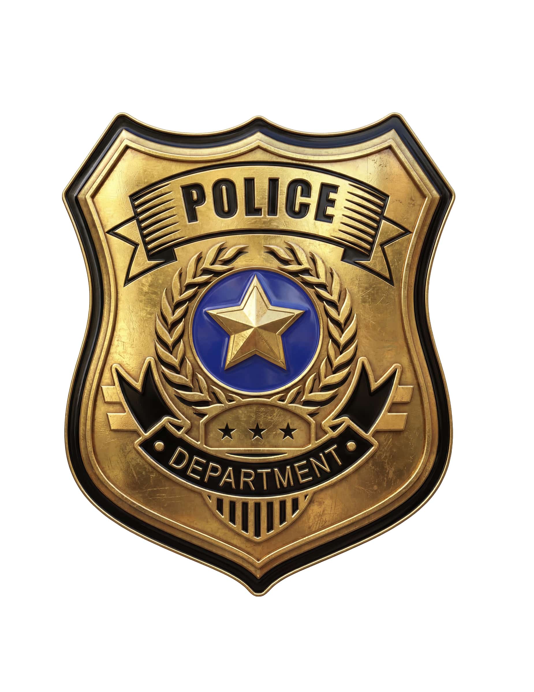 Goldenes Polizeiabzeichen