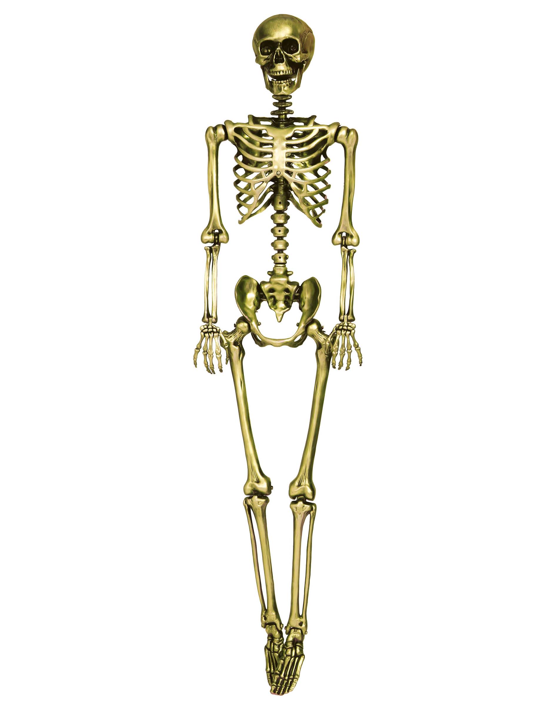 Goldenes Skelett Hängedeko 90 cm