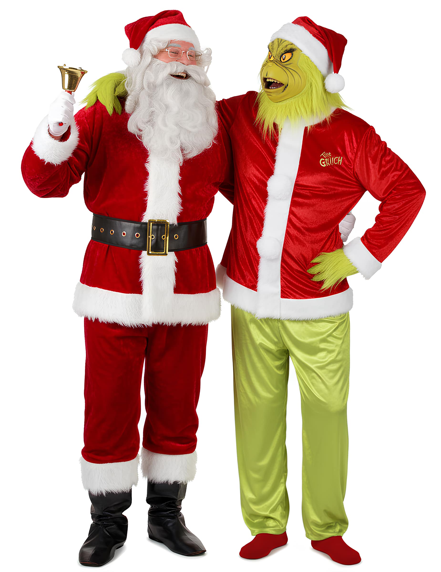 Grinch und Weihnachtmann Kostüm für Paare
