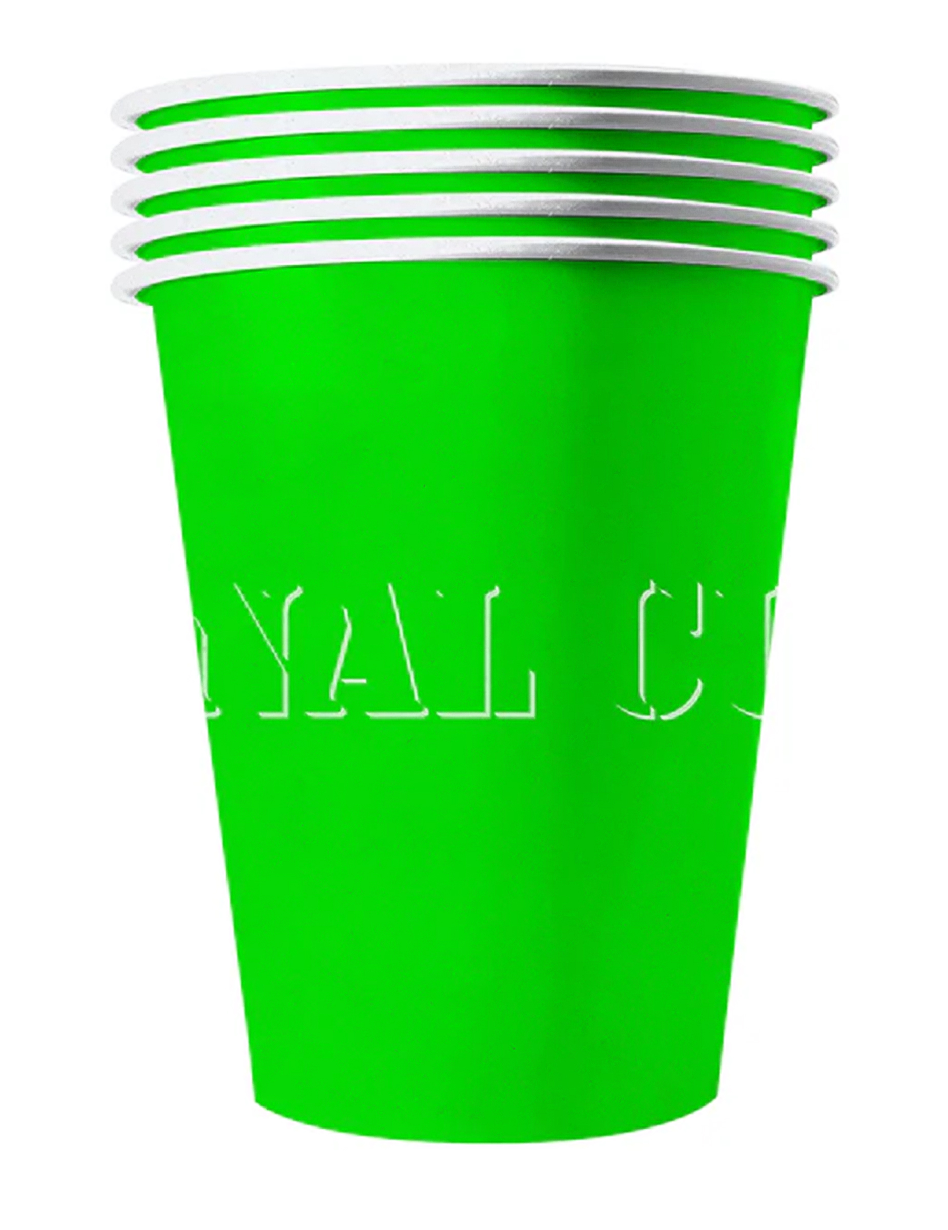 Grosse Pappbecher 20 Stück grün 53 cl