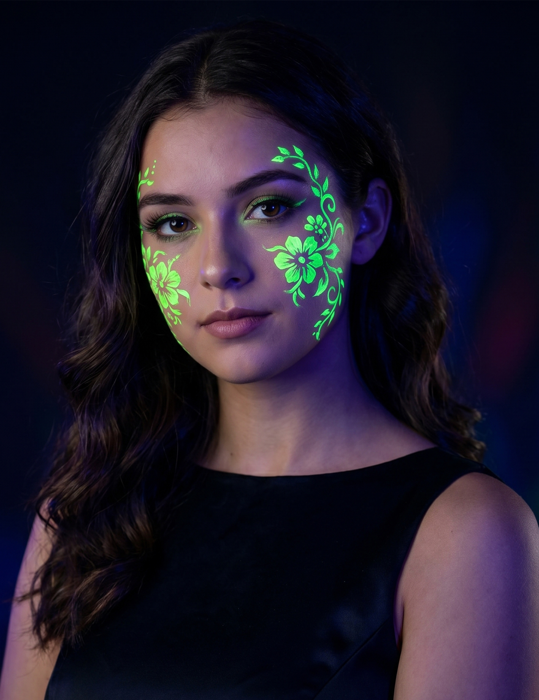 Grüne UV Schminkcreme neon