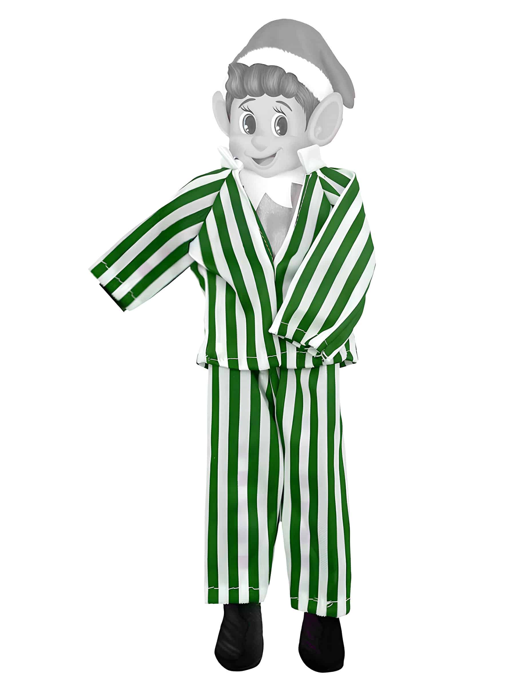 Grüner Pyjama für Wichtel Puppe Elf zwei teiliges Nacht Outfit