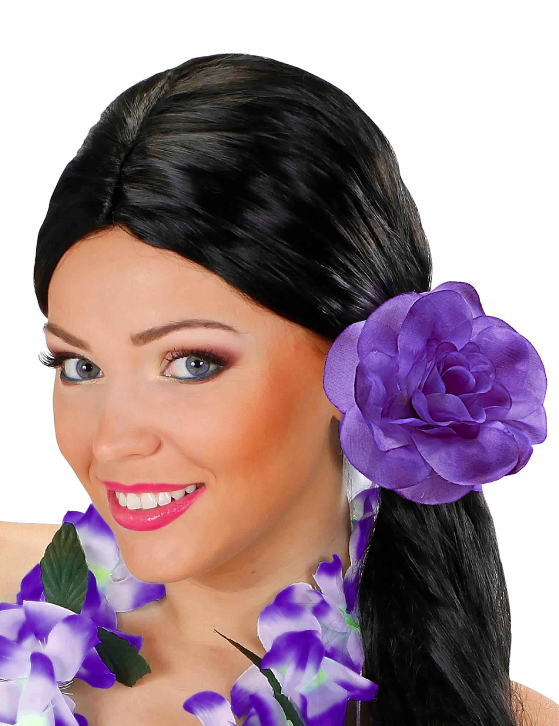 Haargummi Blume für Erwachsene violett
